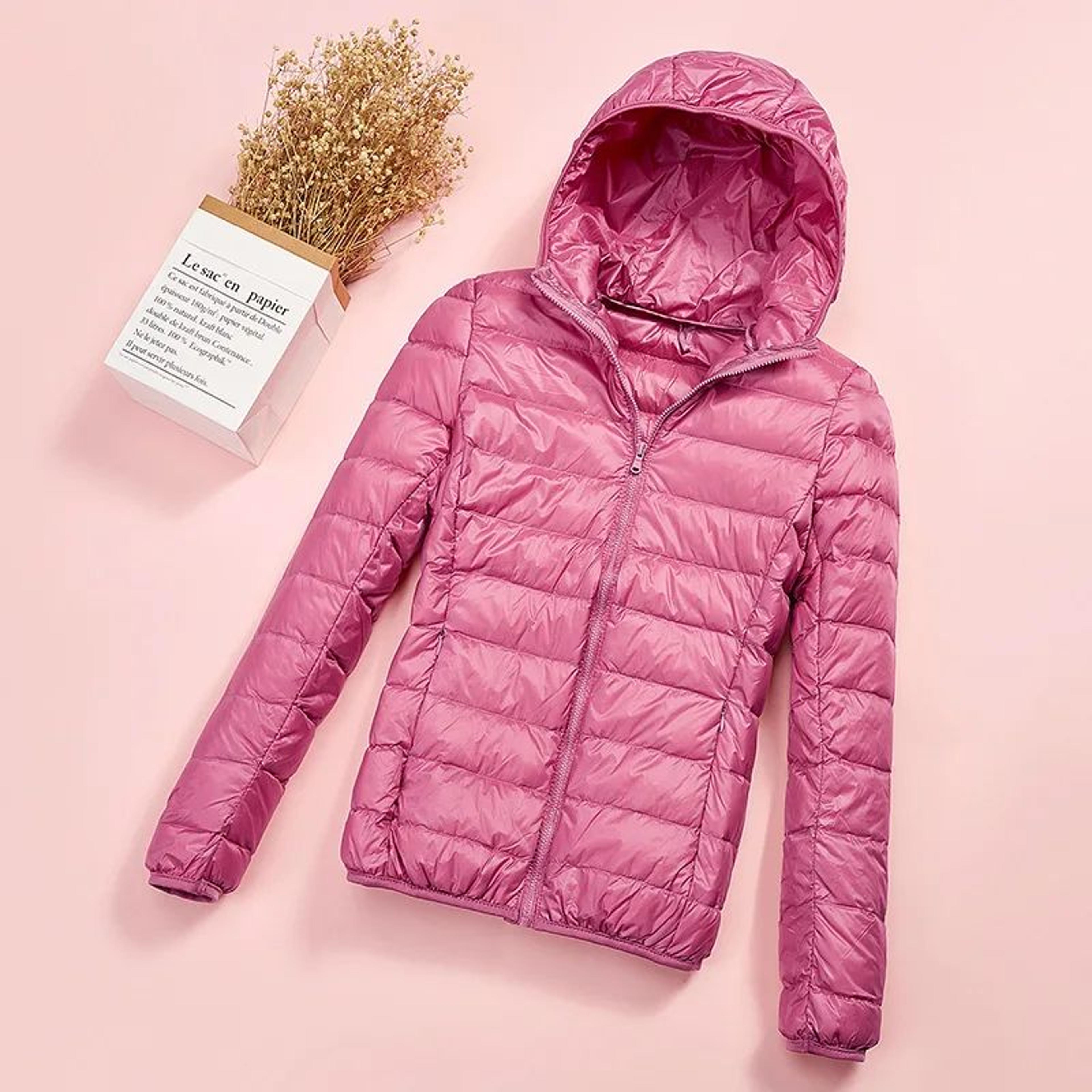 Womens Plus Size Lightweight Hooded Puffer Jacket 18