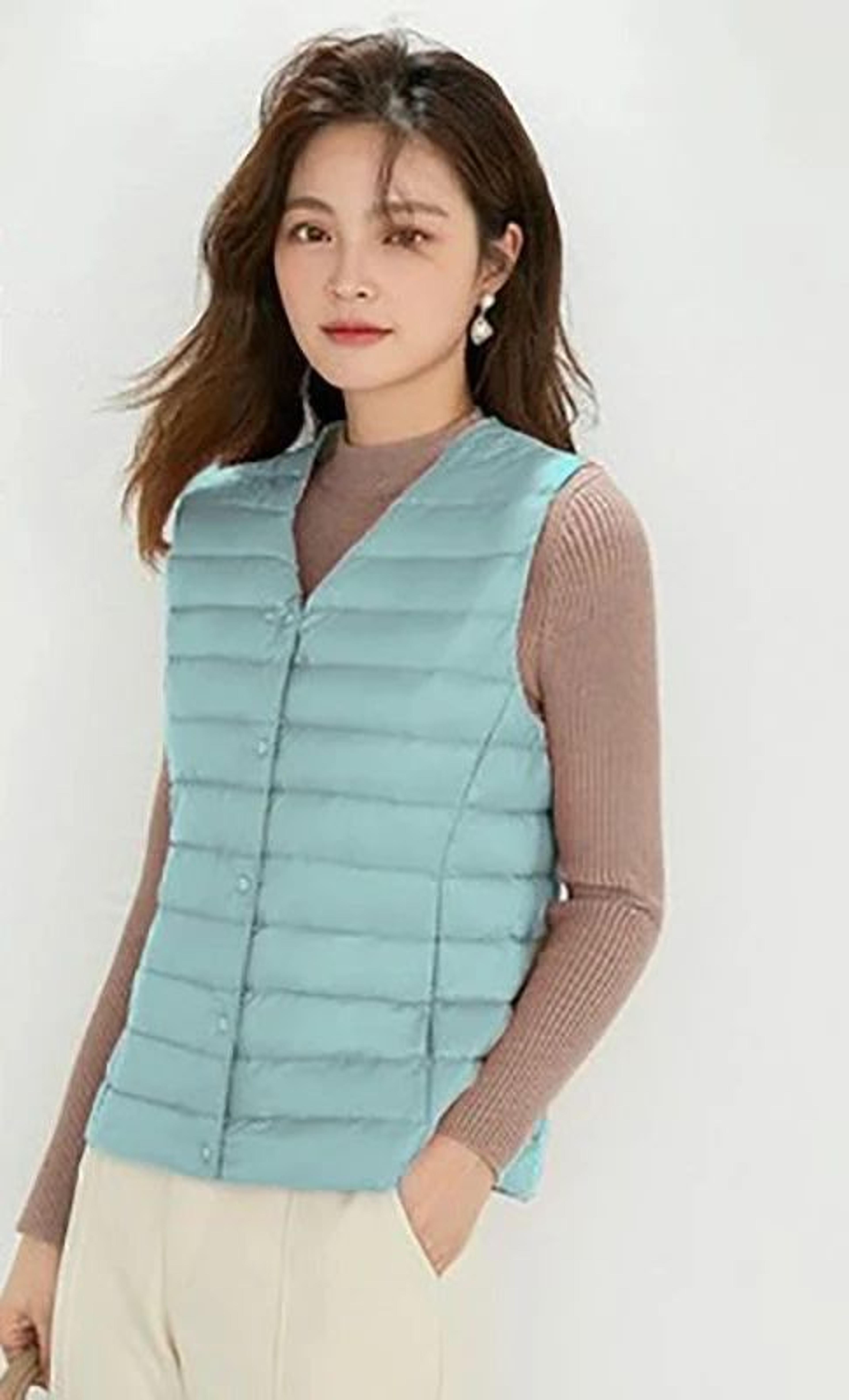 Womens Lightweight Plus Size Down Vest 14