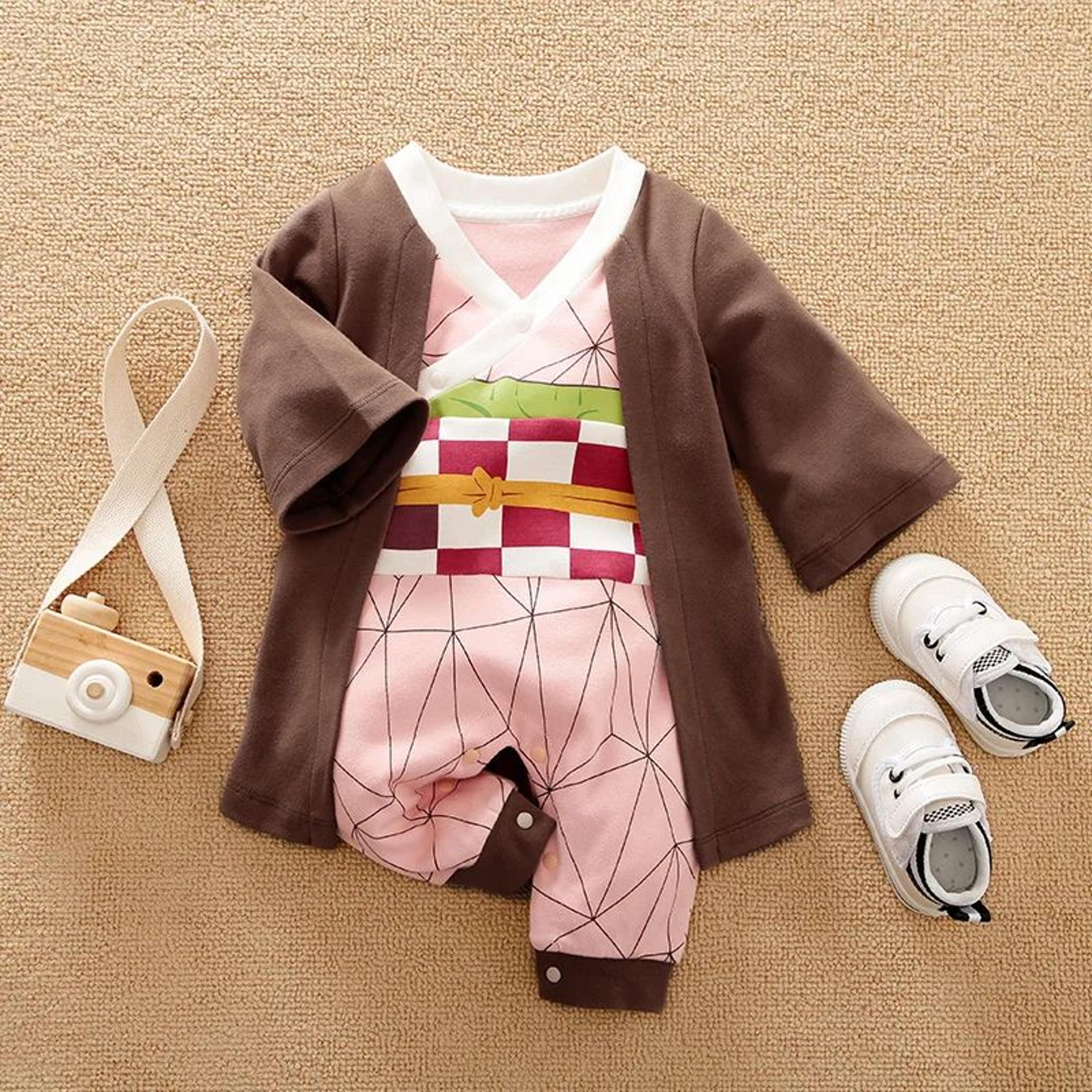 Baby Anime Cape Style Cotton Bodysuit 2