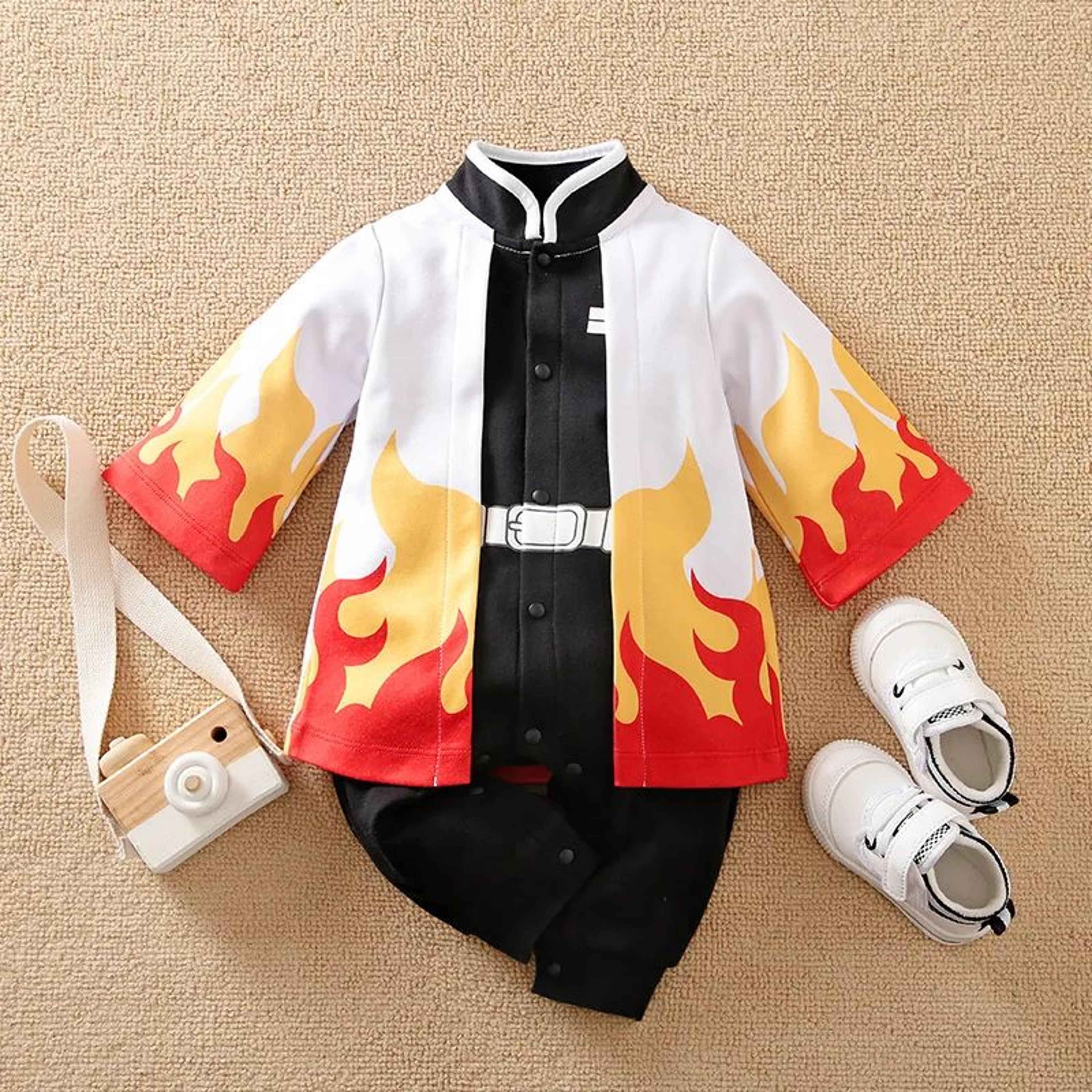 Baby Anime Cape Style Cotton Bodysuit 11