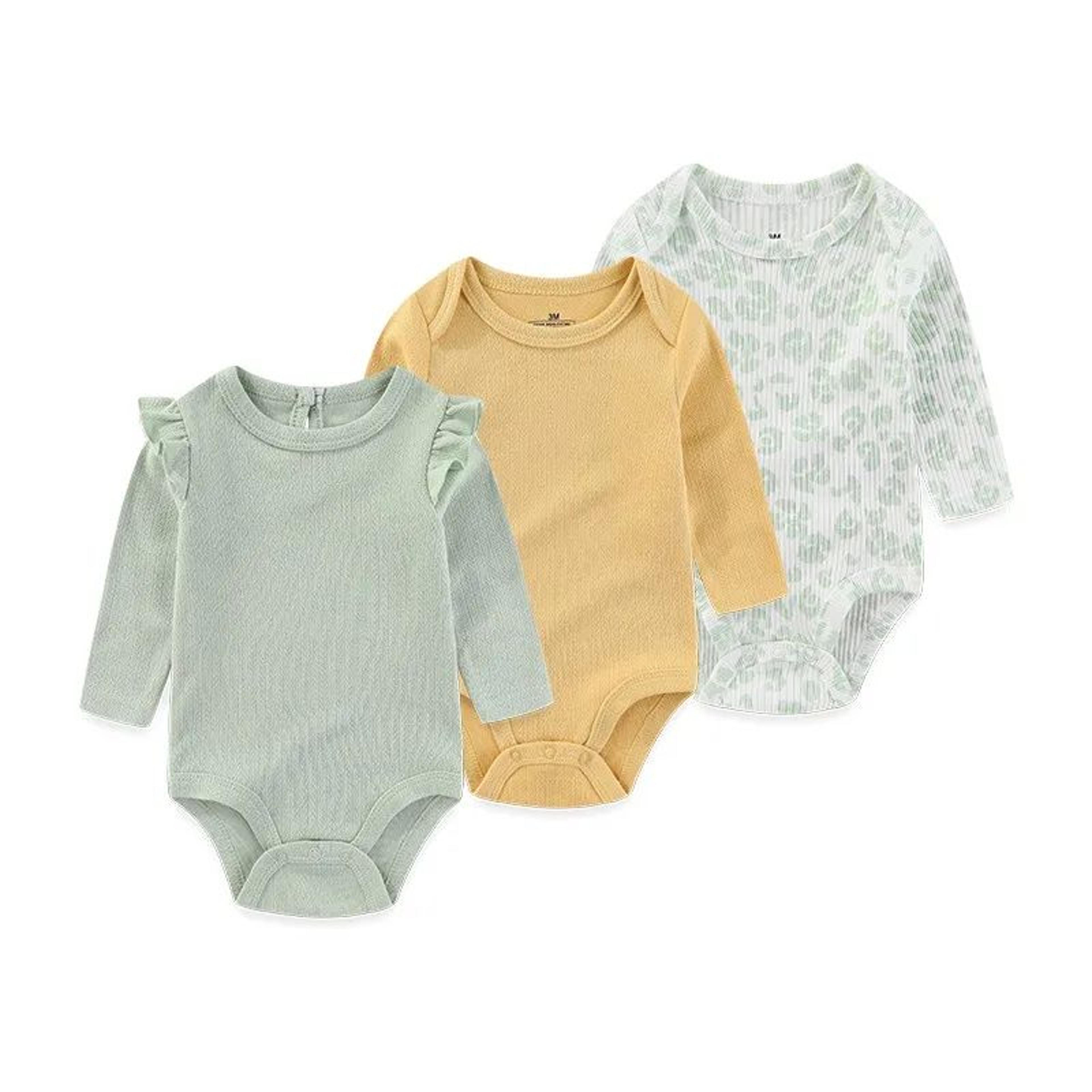 3 Pack Cartoon Cotton Baby Bodysuits 2