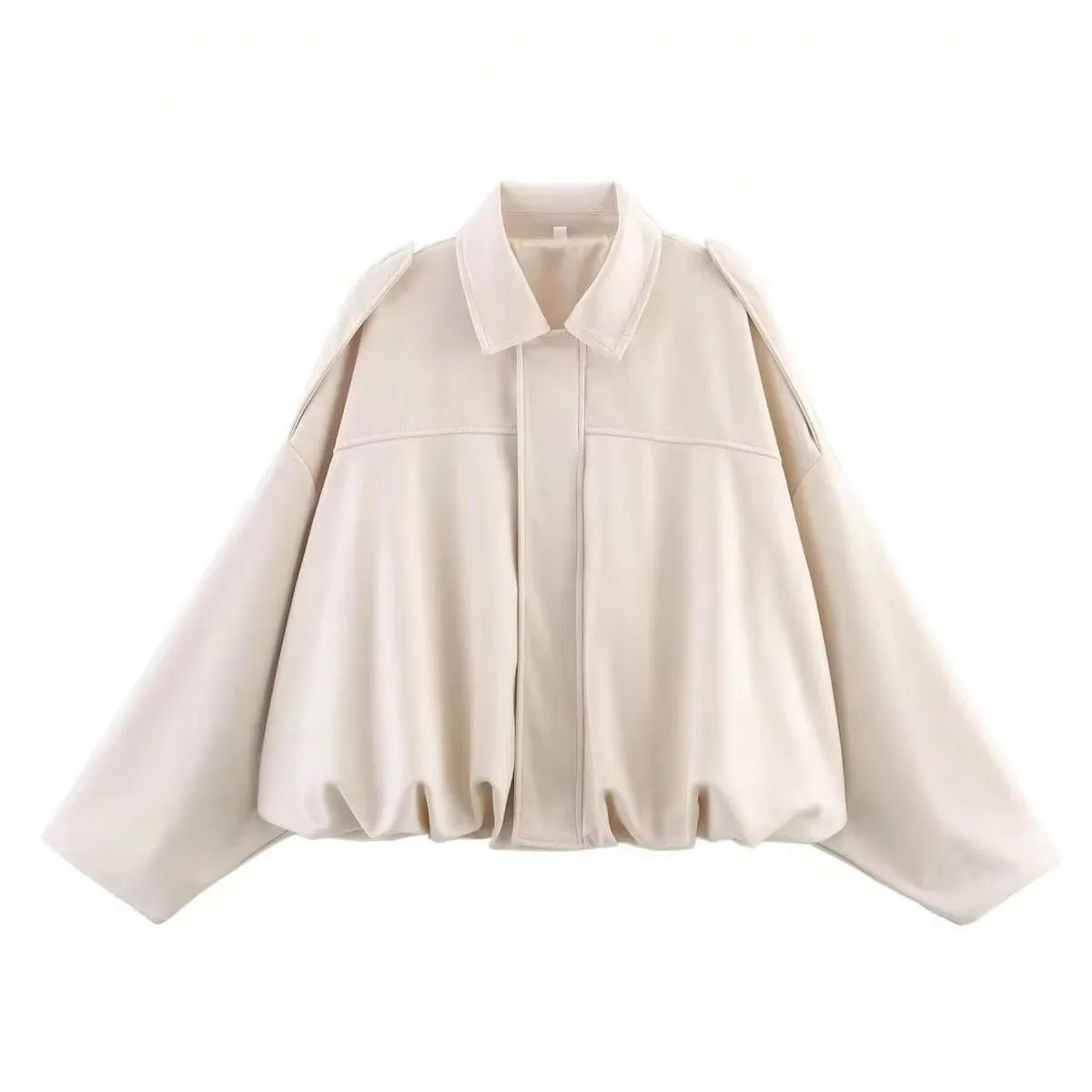 Womens Elegant Vintage Lapel Zipper Jacket 7