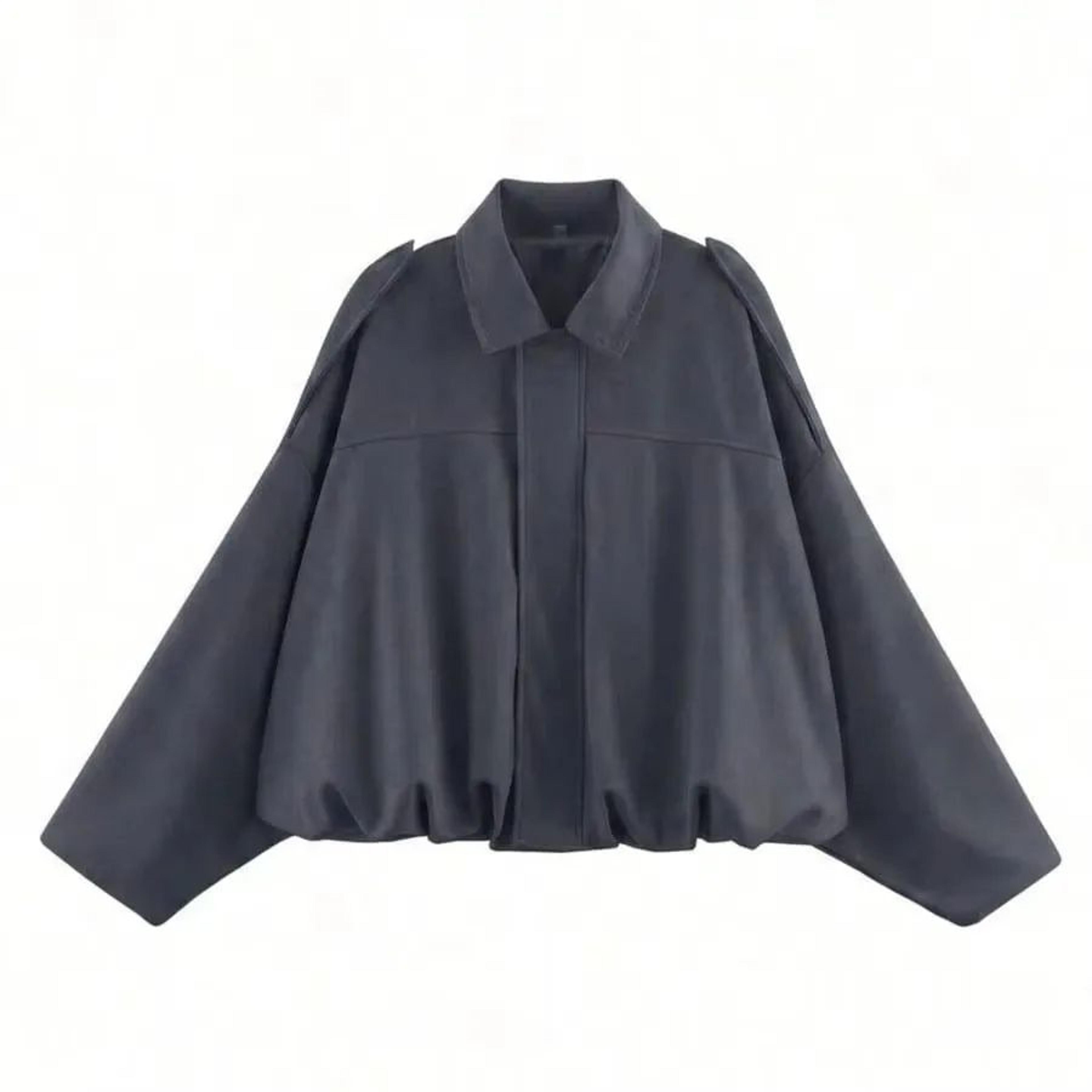 Womens Elegant Vintage Lapel Zipper Jacket 18