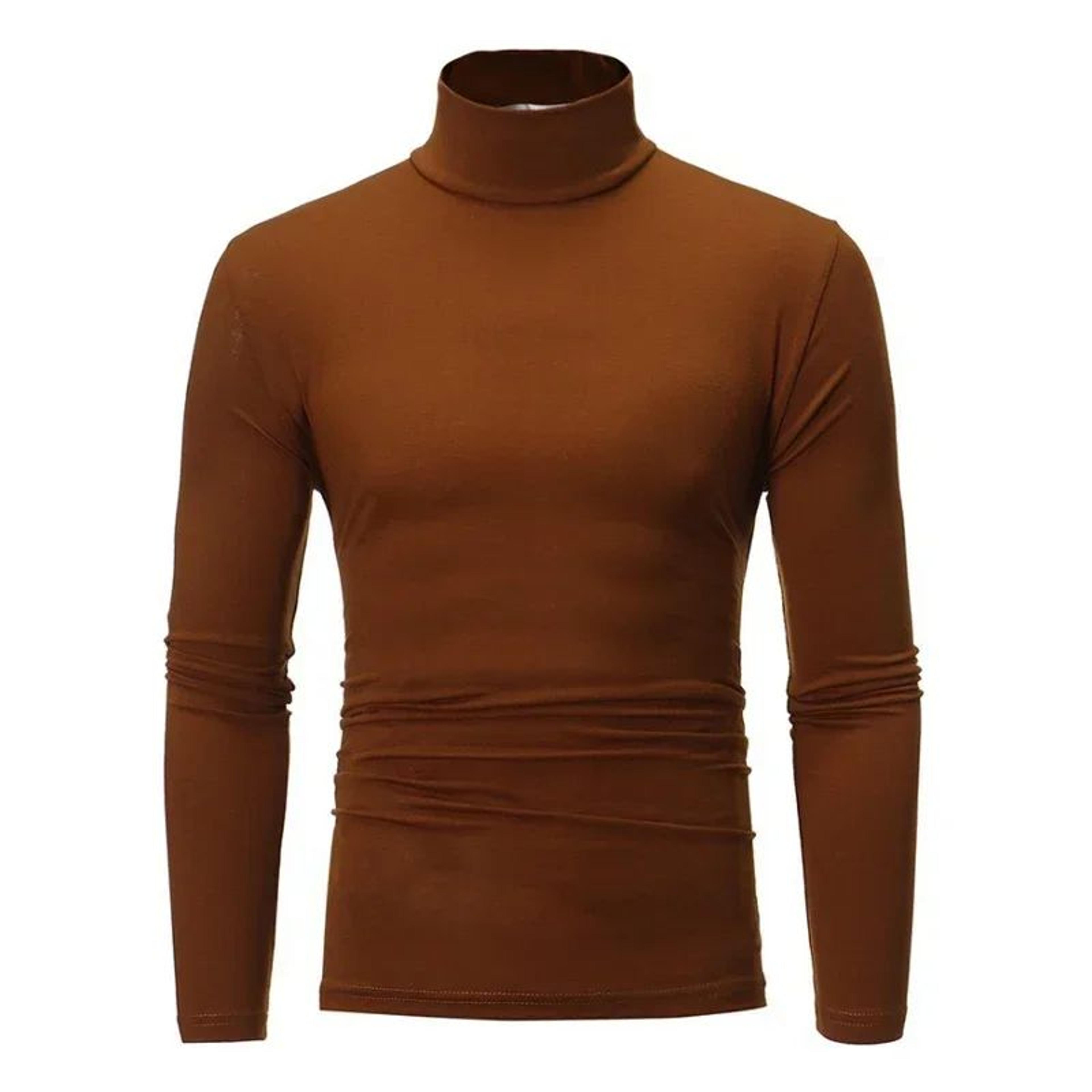 Mens Lightweight Knitted Turtleneck Sweater 2