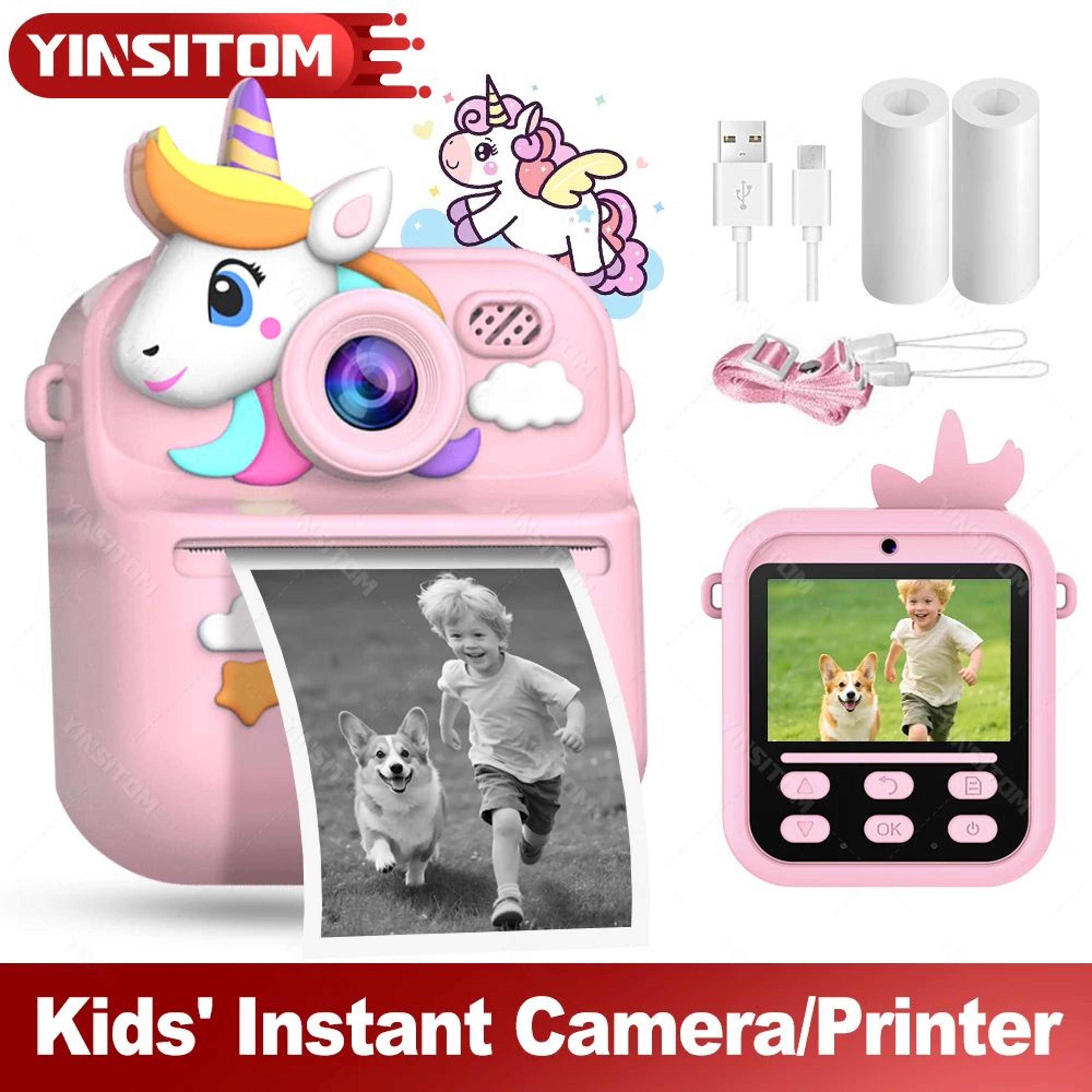 kids instant print digital camera with dual lens