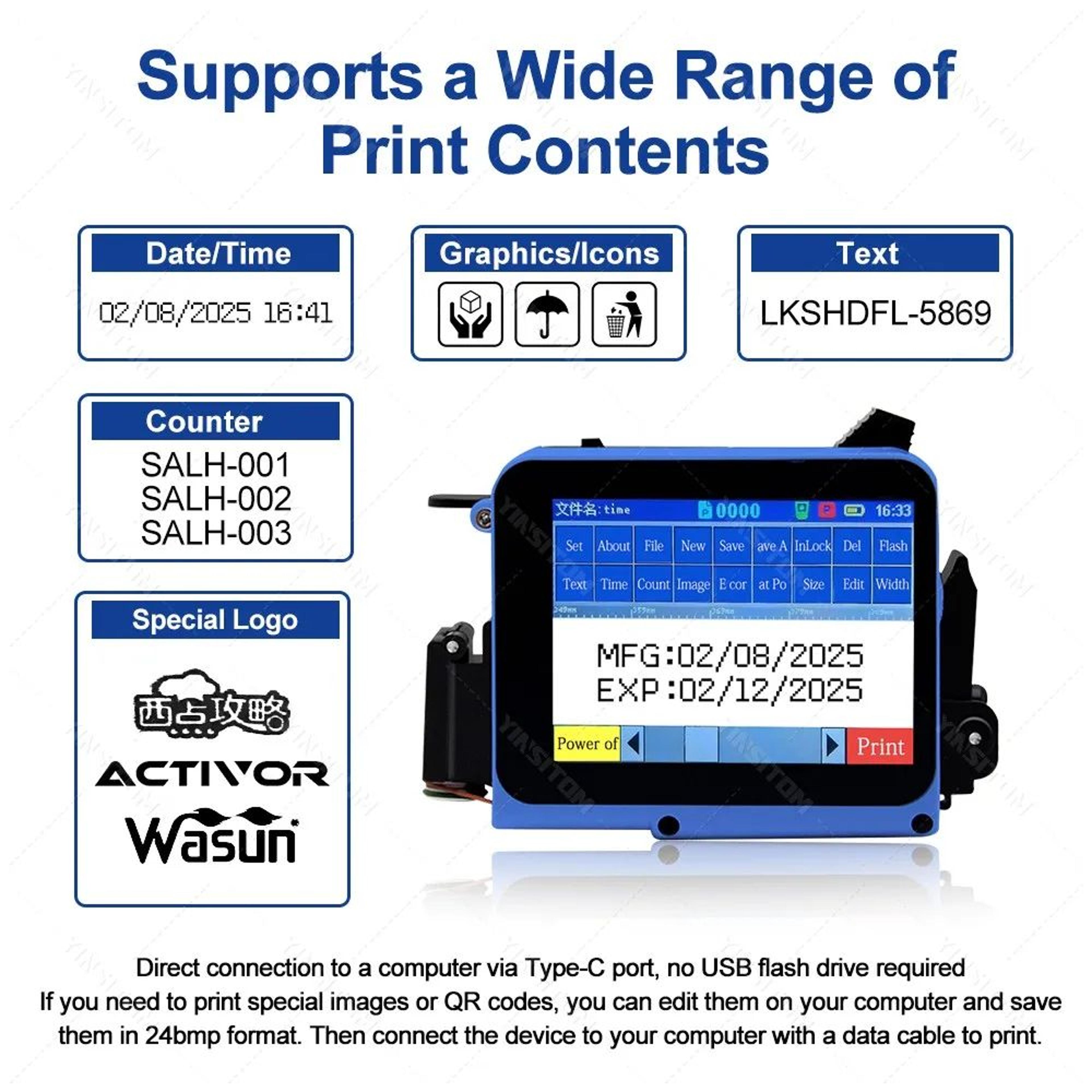 Portable Handheld Inkjet Printer 2