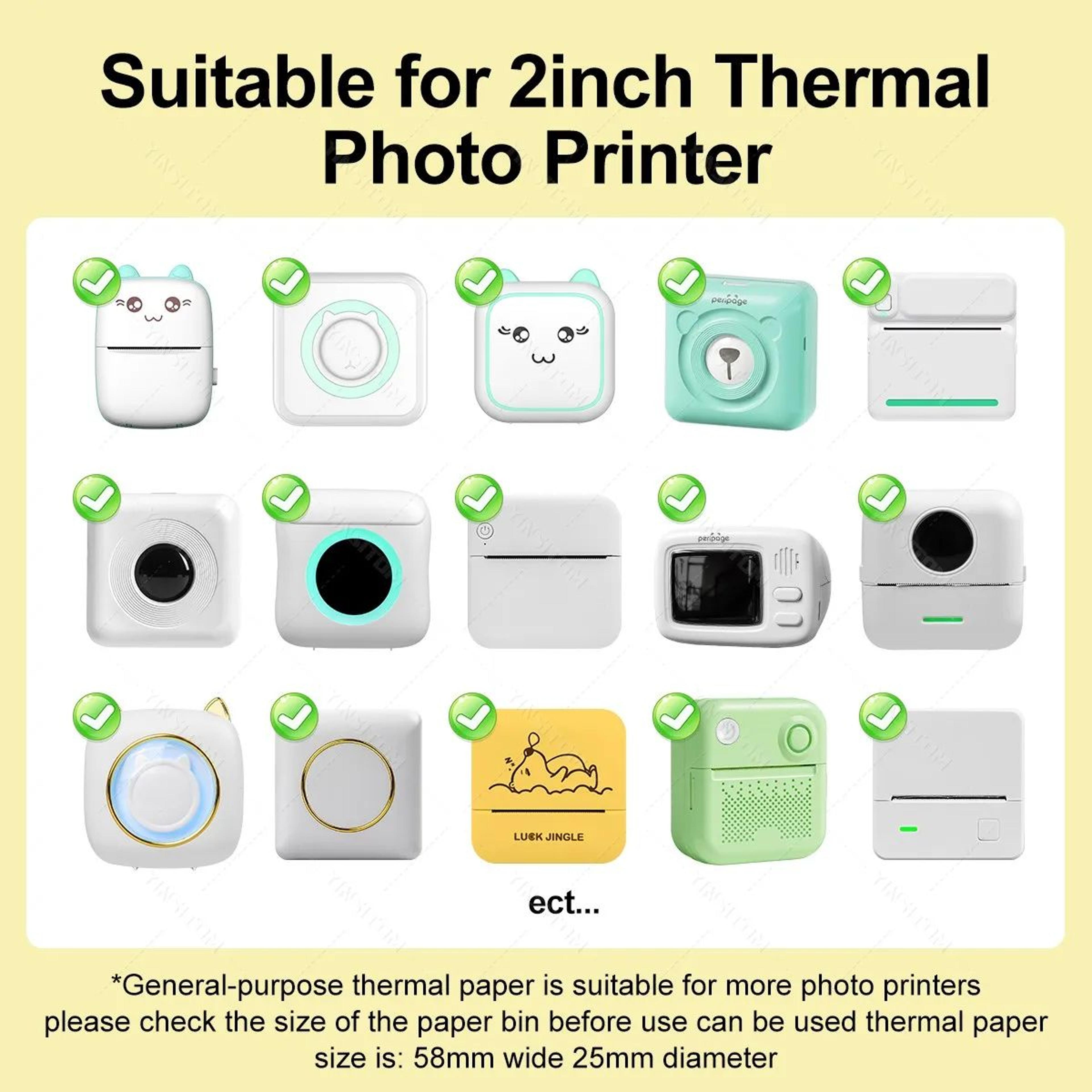 SelfAdhesive Mini Thermal Printer Paper Rolls 1