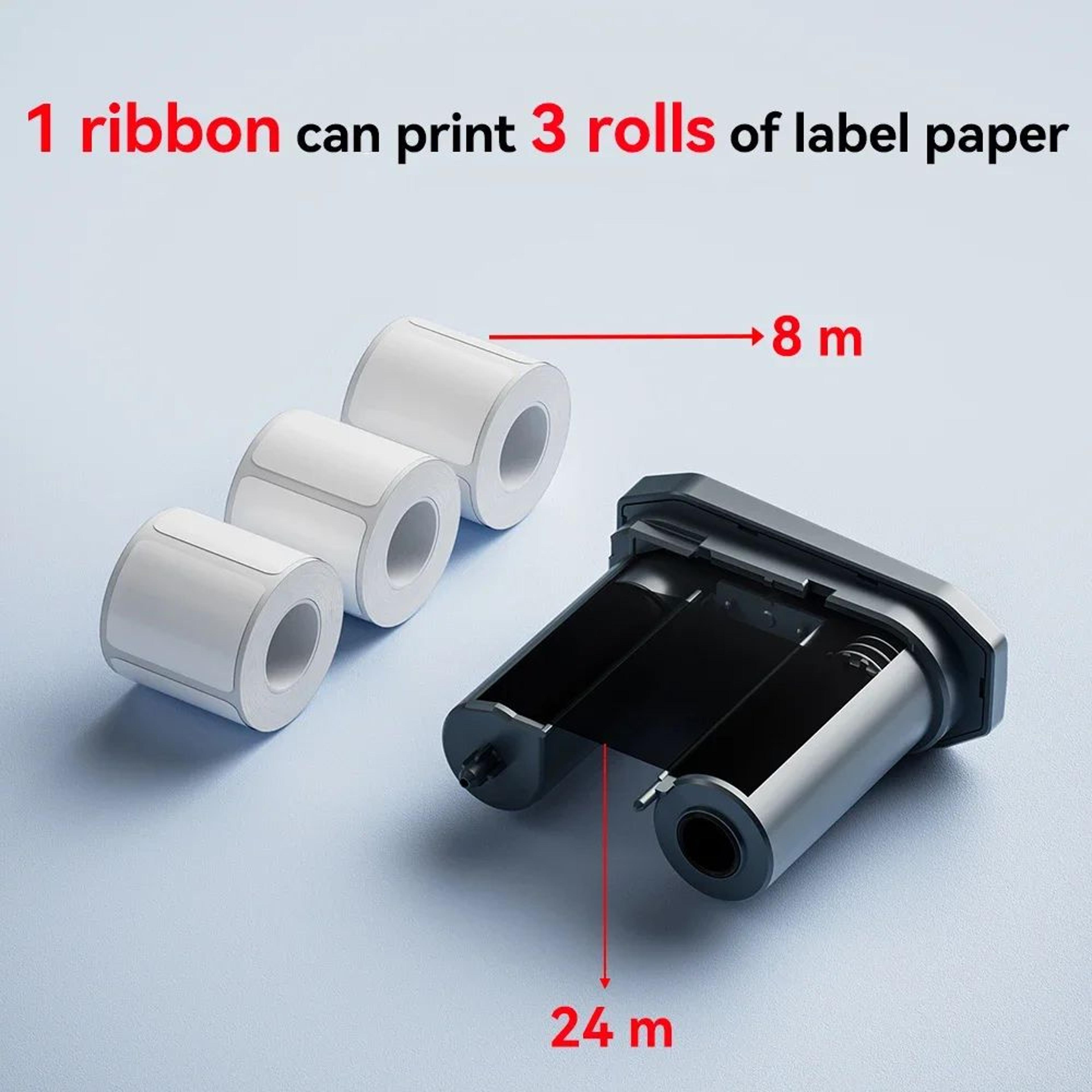 2 Rolls Thermal Transfer Printer Ribbons 2