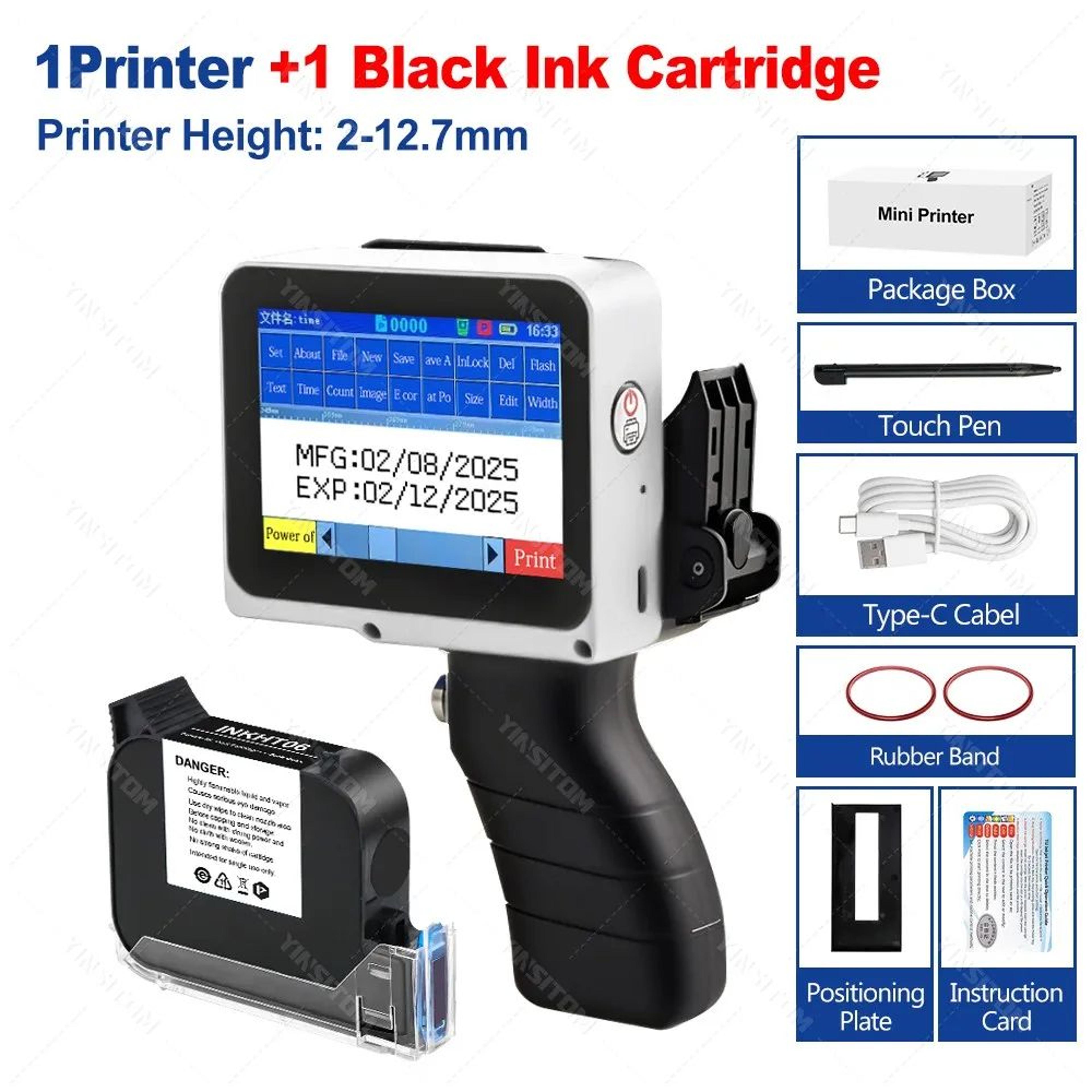 Handheld Inkjet Batch Coding And Barcode Printer 10