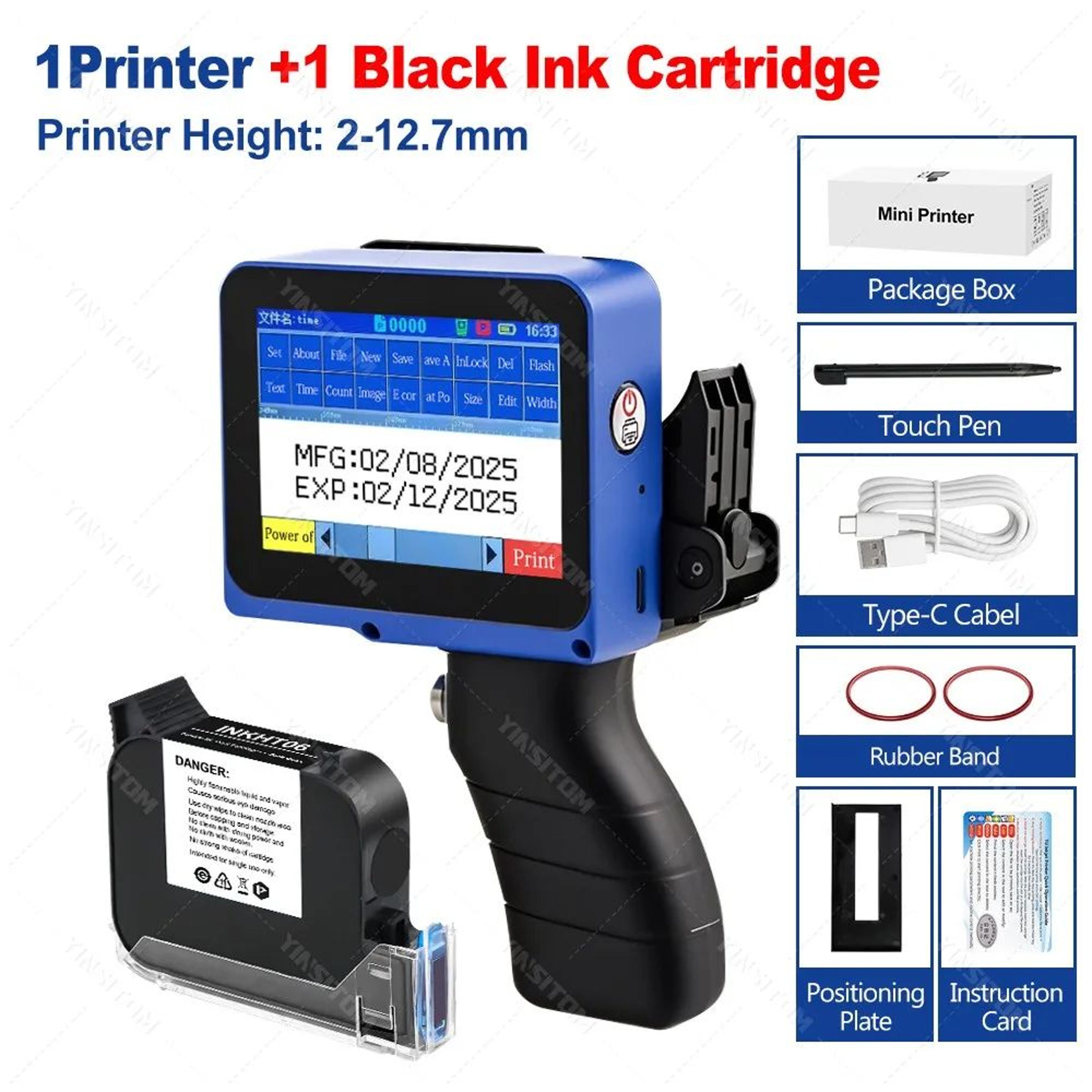 Handheld Inkjet Batch Coding And Barcode Printer 8