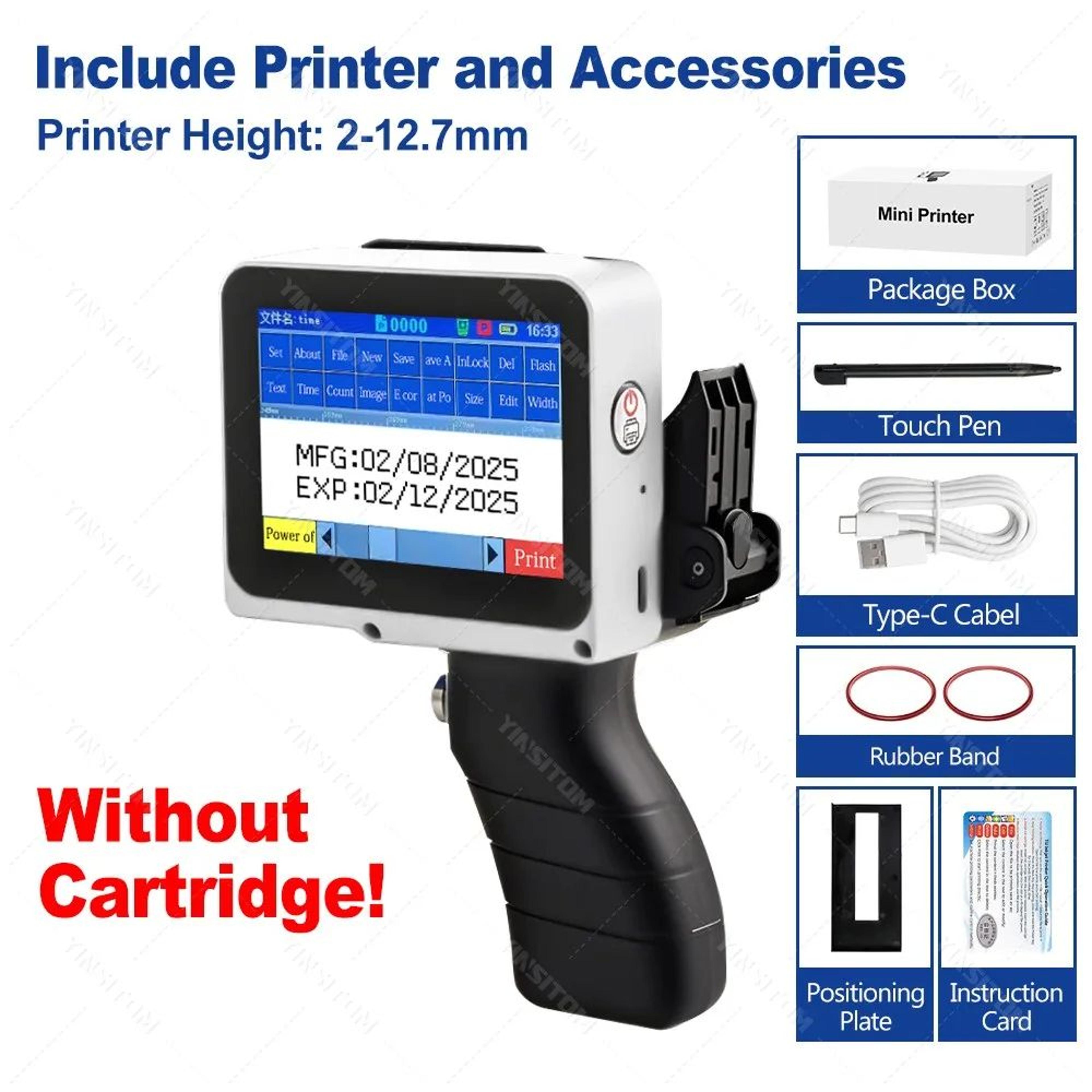 Handheld Inkjet Batch Coding And Barcode Printer 11
