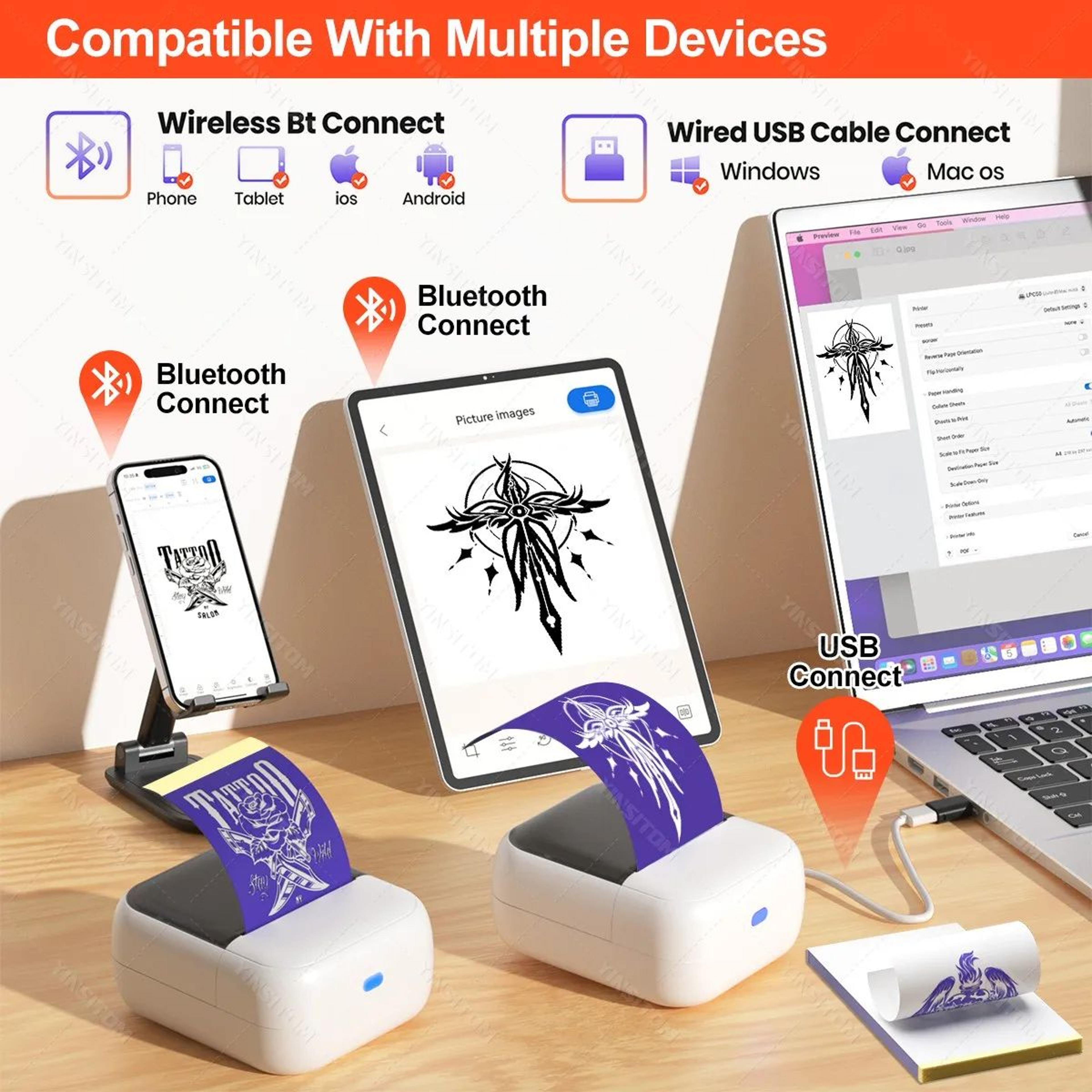 Wireless Tattoo Stencil Printer 1