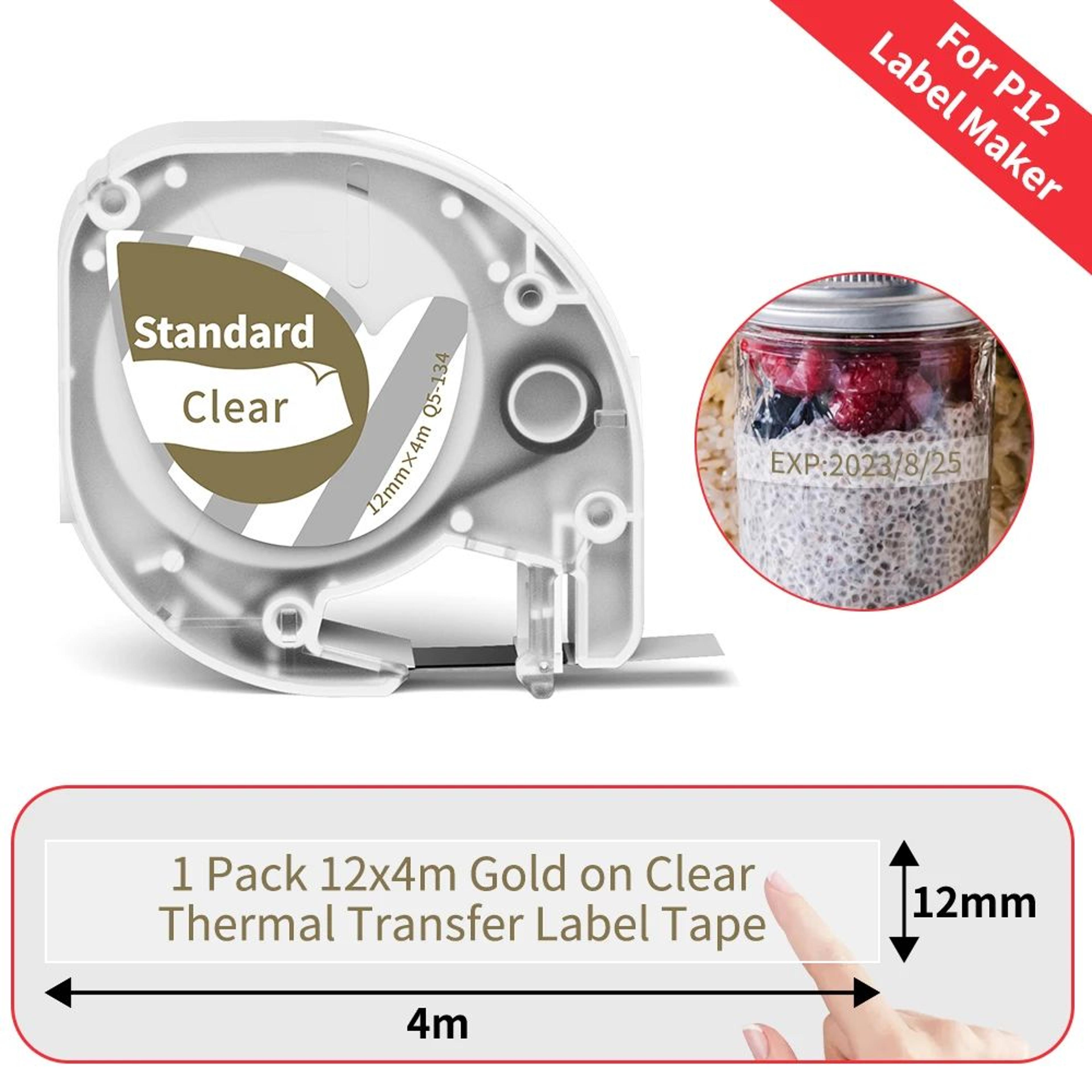 Replacement Plastic Label Maker Tape 9