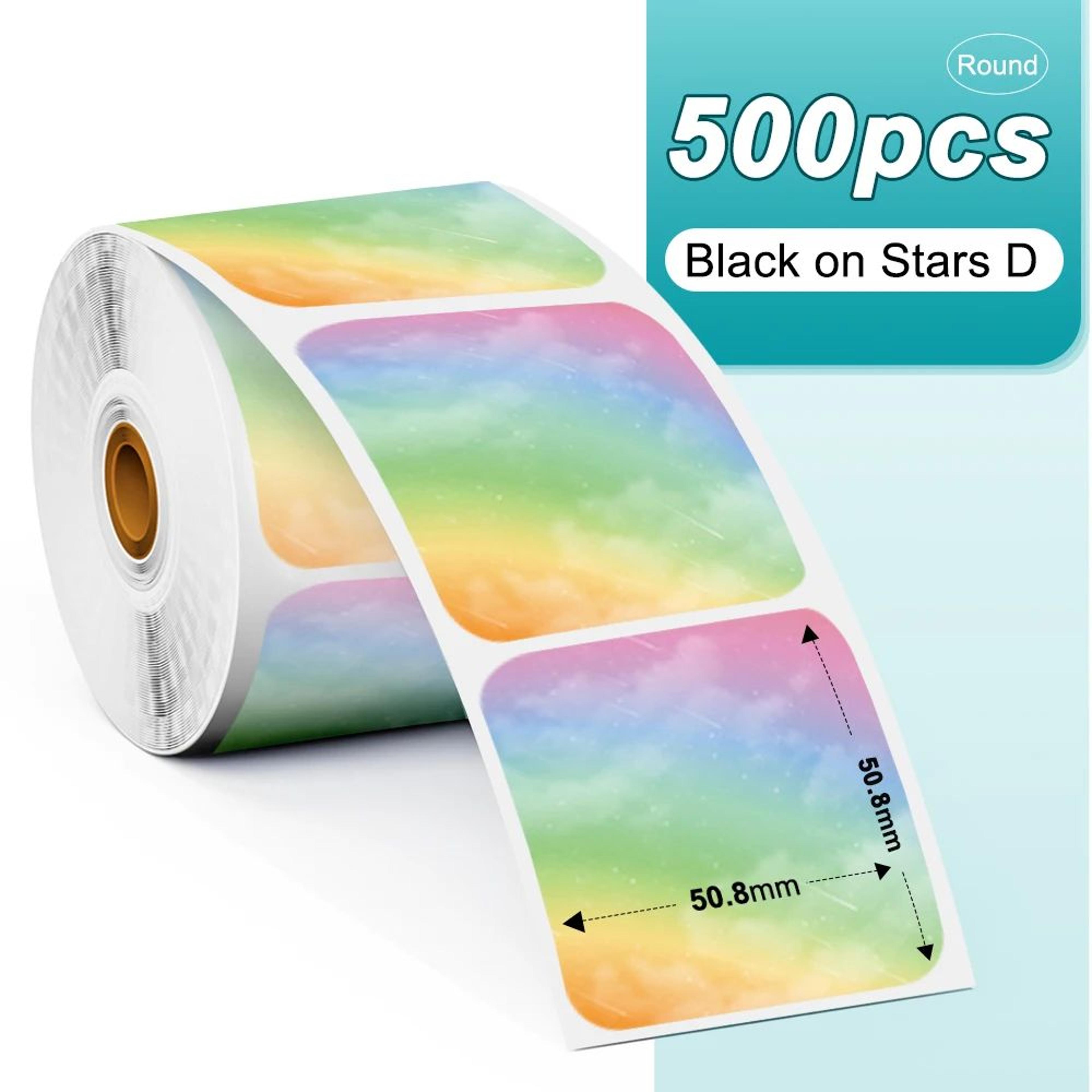 Colorful Round And Square Thermal Label Stickers 14