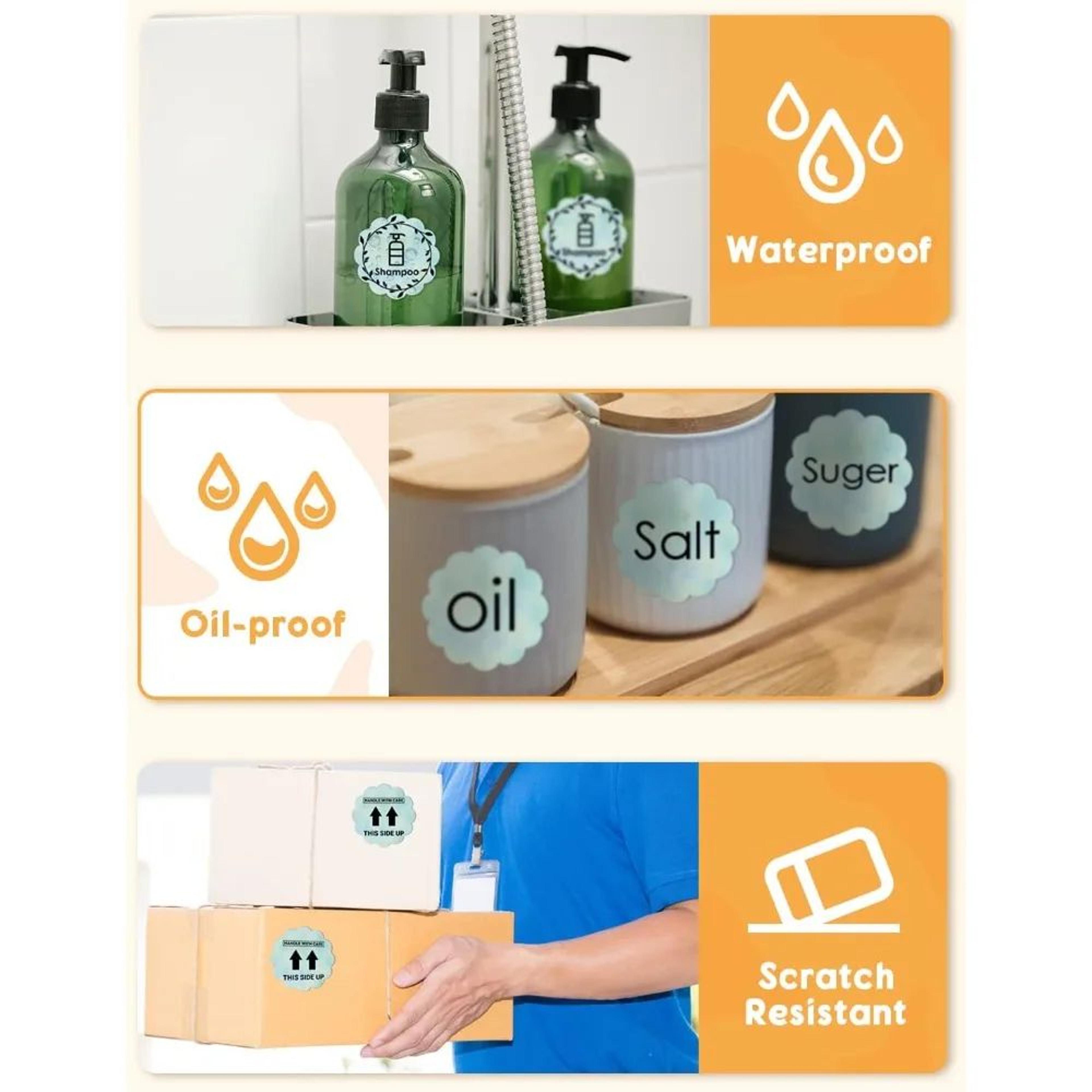Waterproof Round Thermal Label Stickers 1