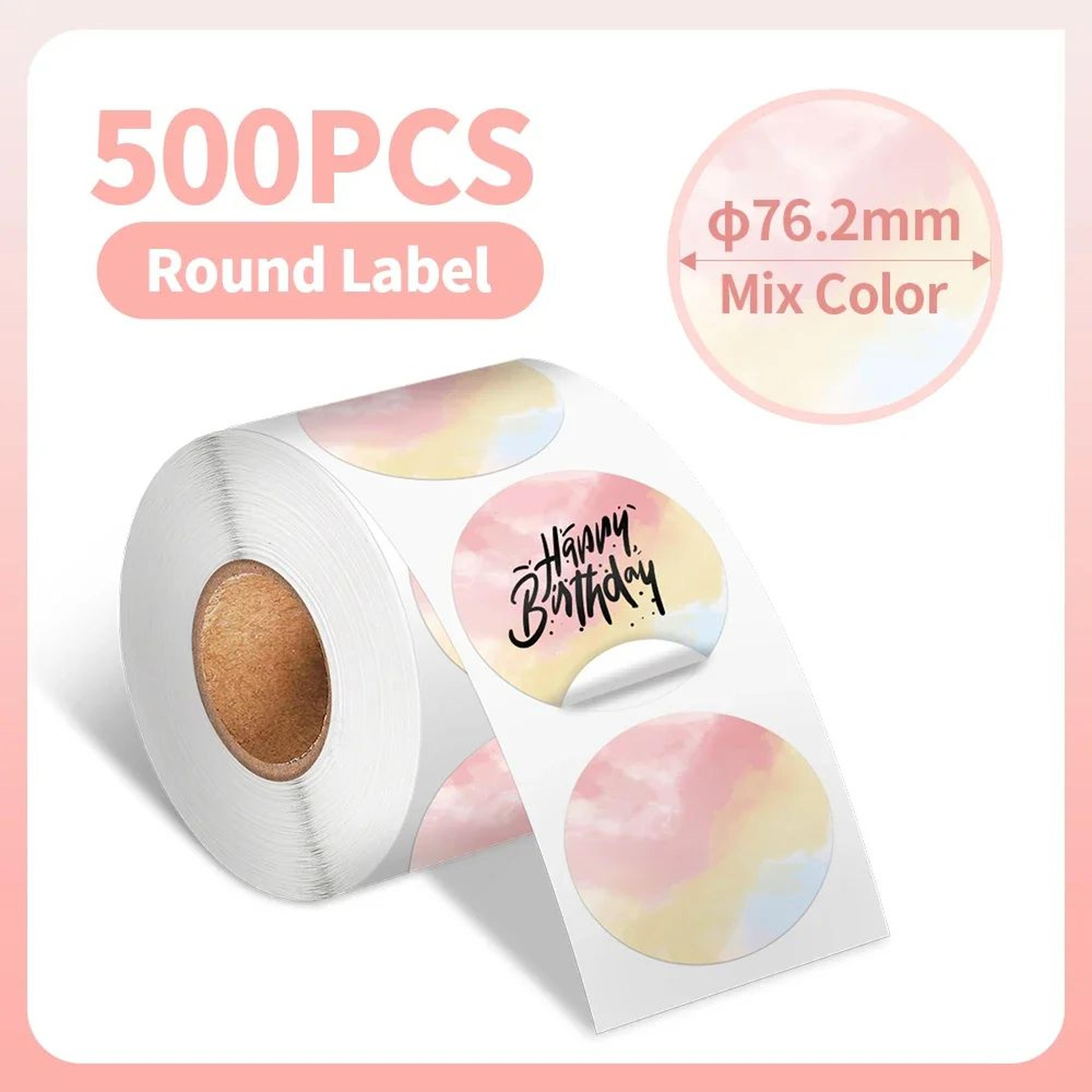 Waterproof Round Thermal Label Stickers 22