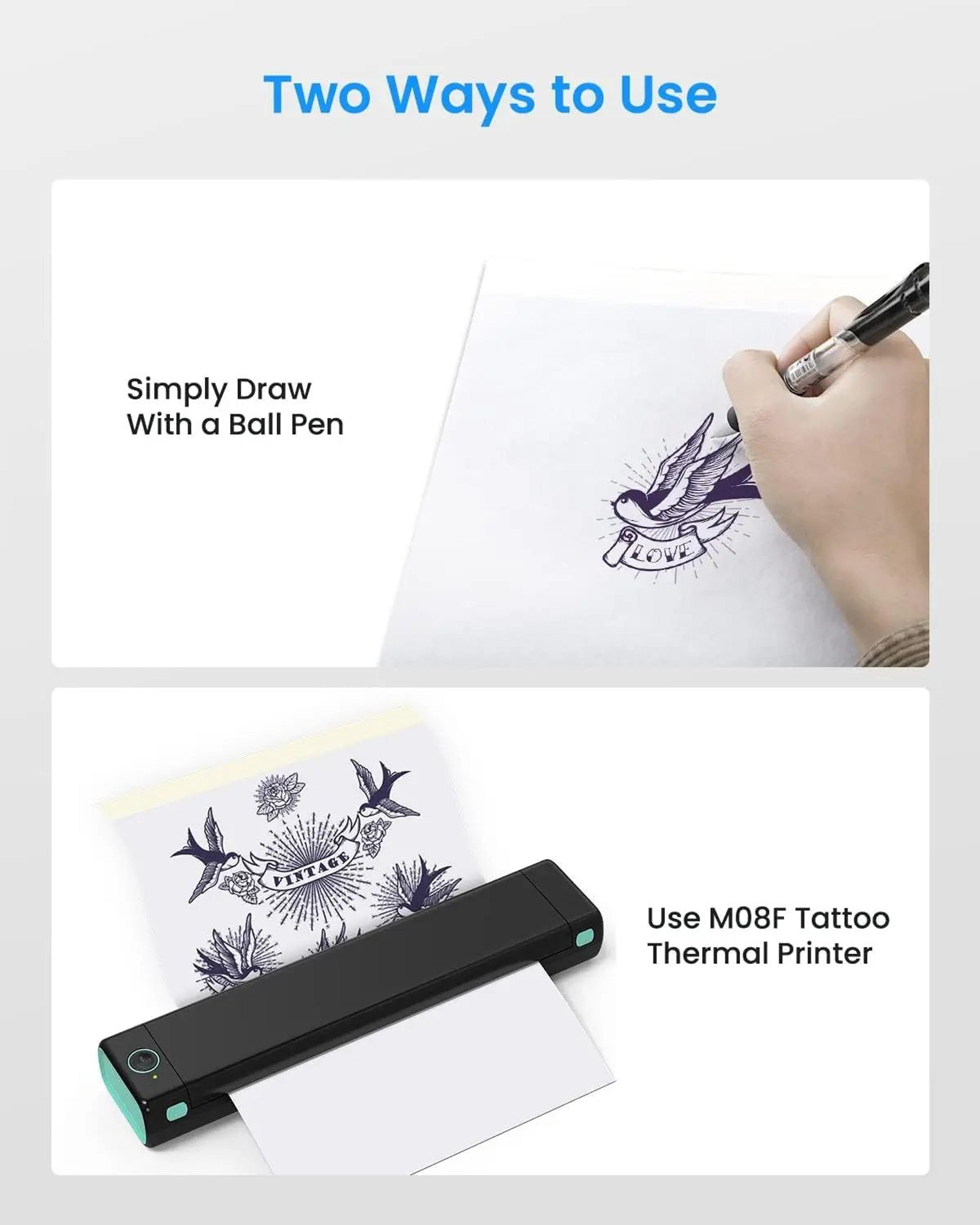 100 Sheets A4 Thermal Tattoo Stencil Transfer Paper 4