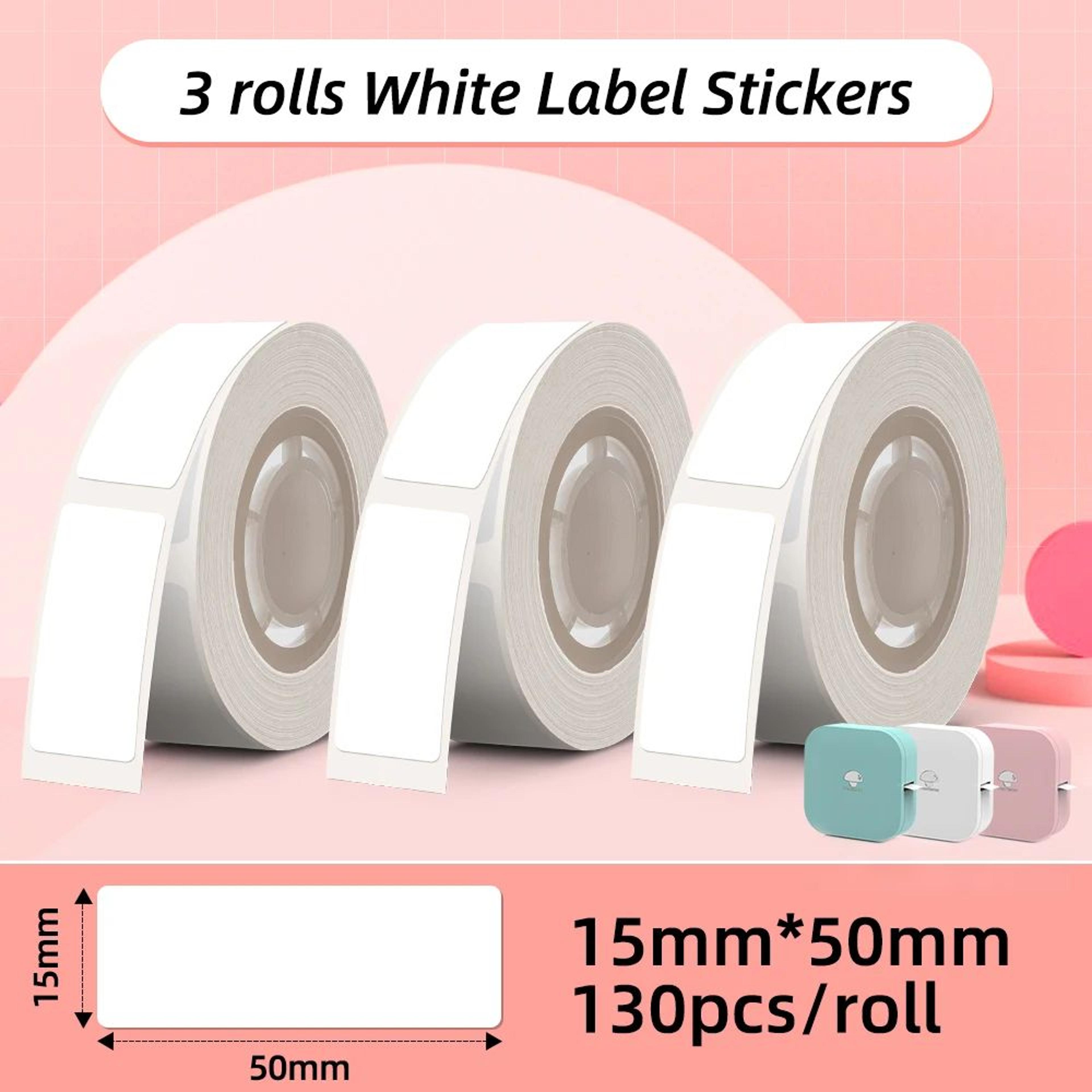 3 Rolls White Thermal Label Maker Sticker Tape 19