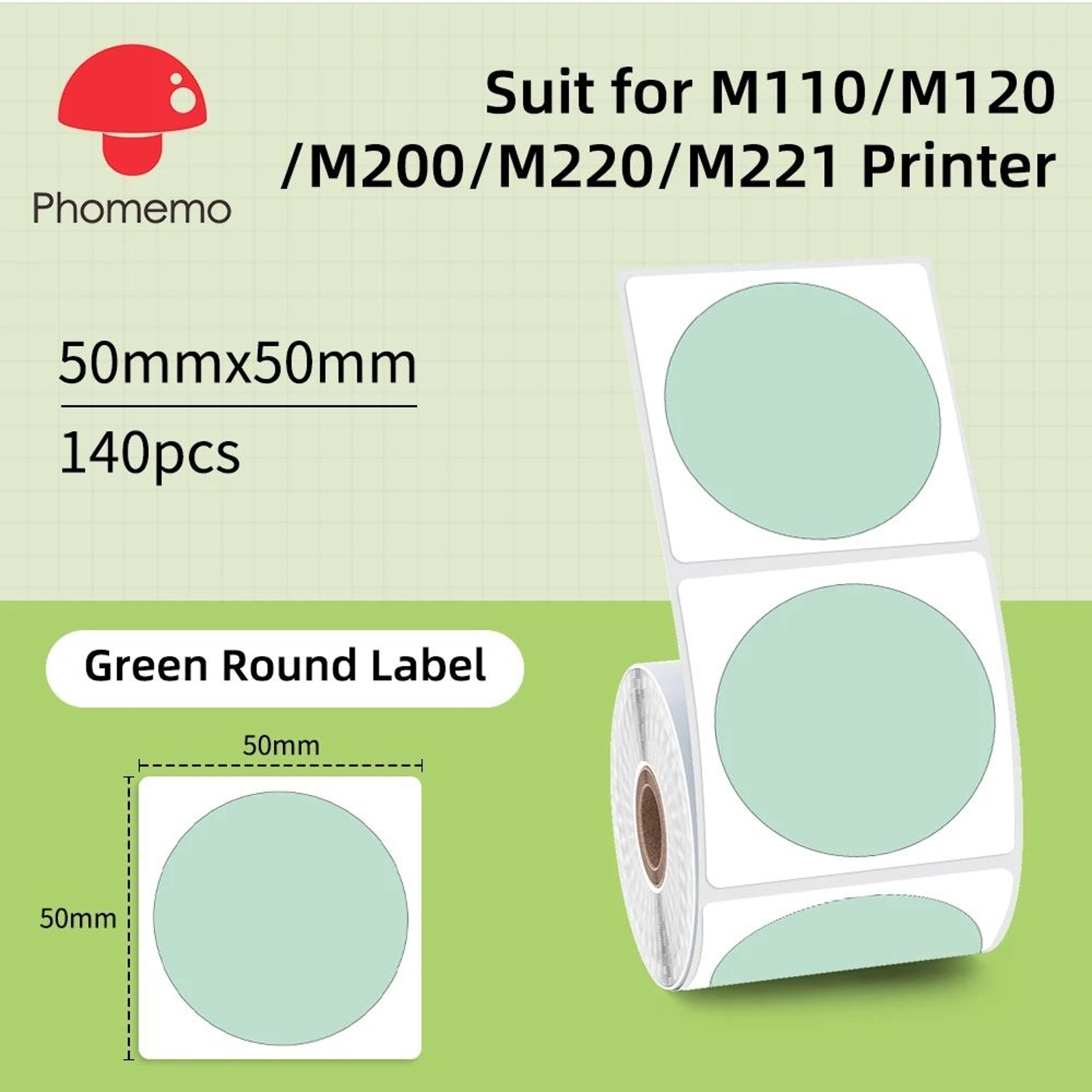 Round SelfAdhesive Thermal Label Stickers 14