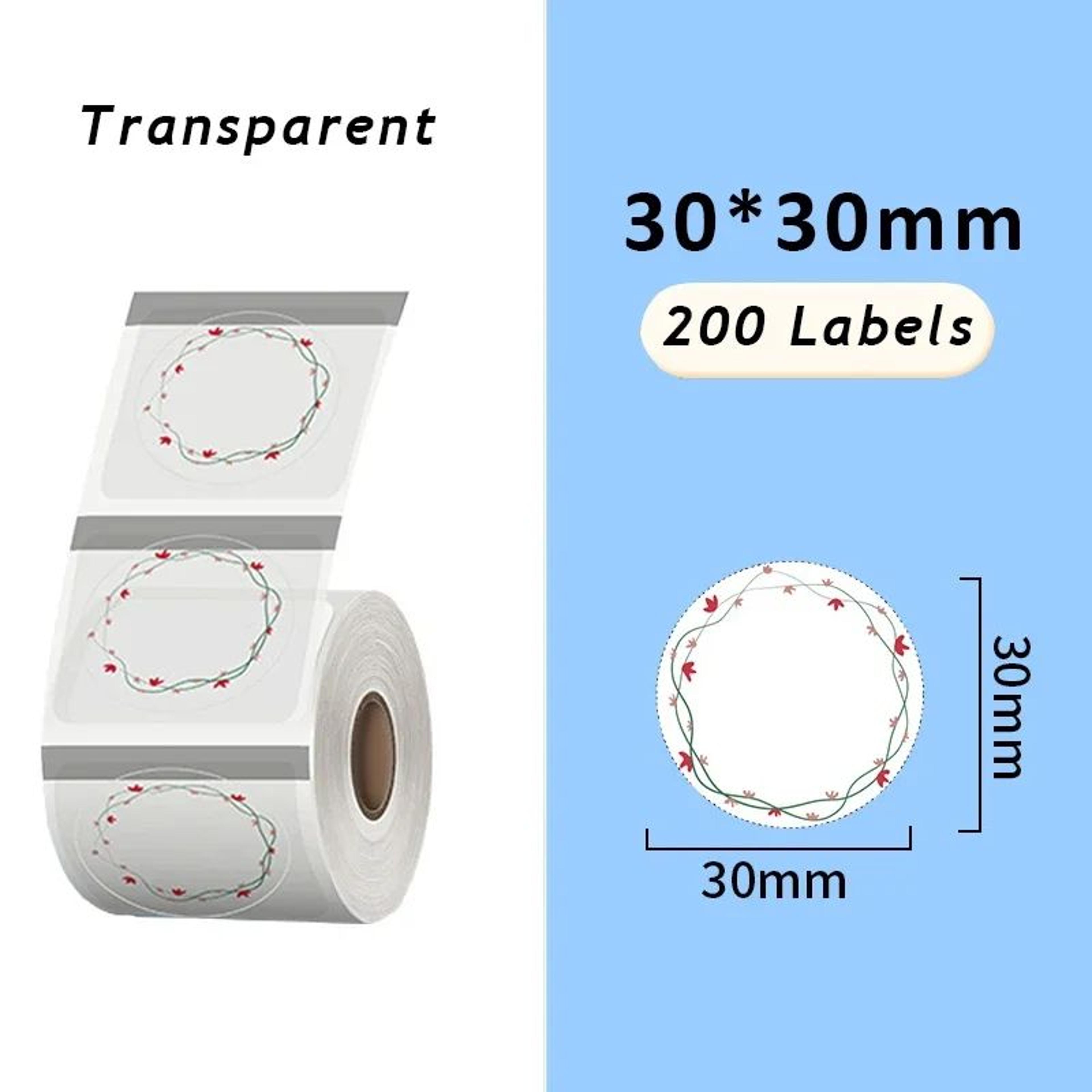 Round SelfAdhesive Thermal Label Stickers 25
