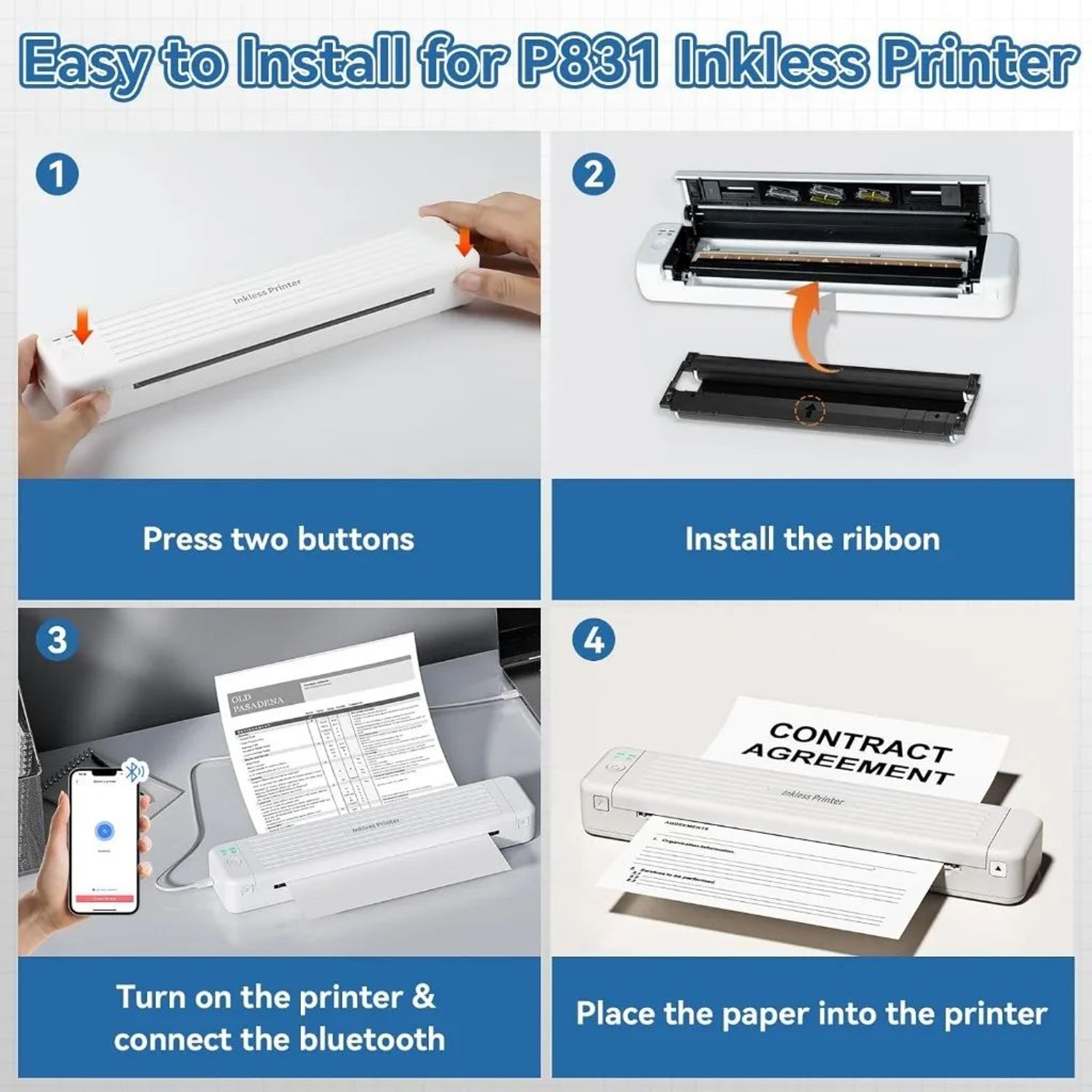 2PCS Thermal Transfer Printer Ribbons 4
