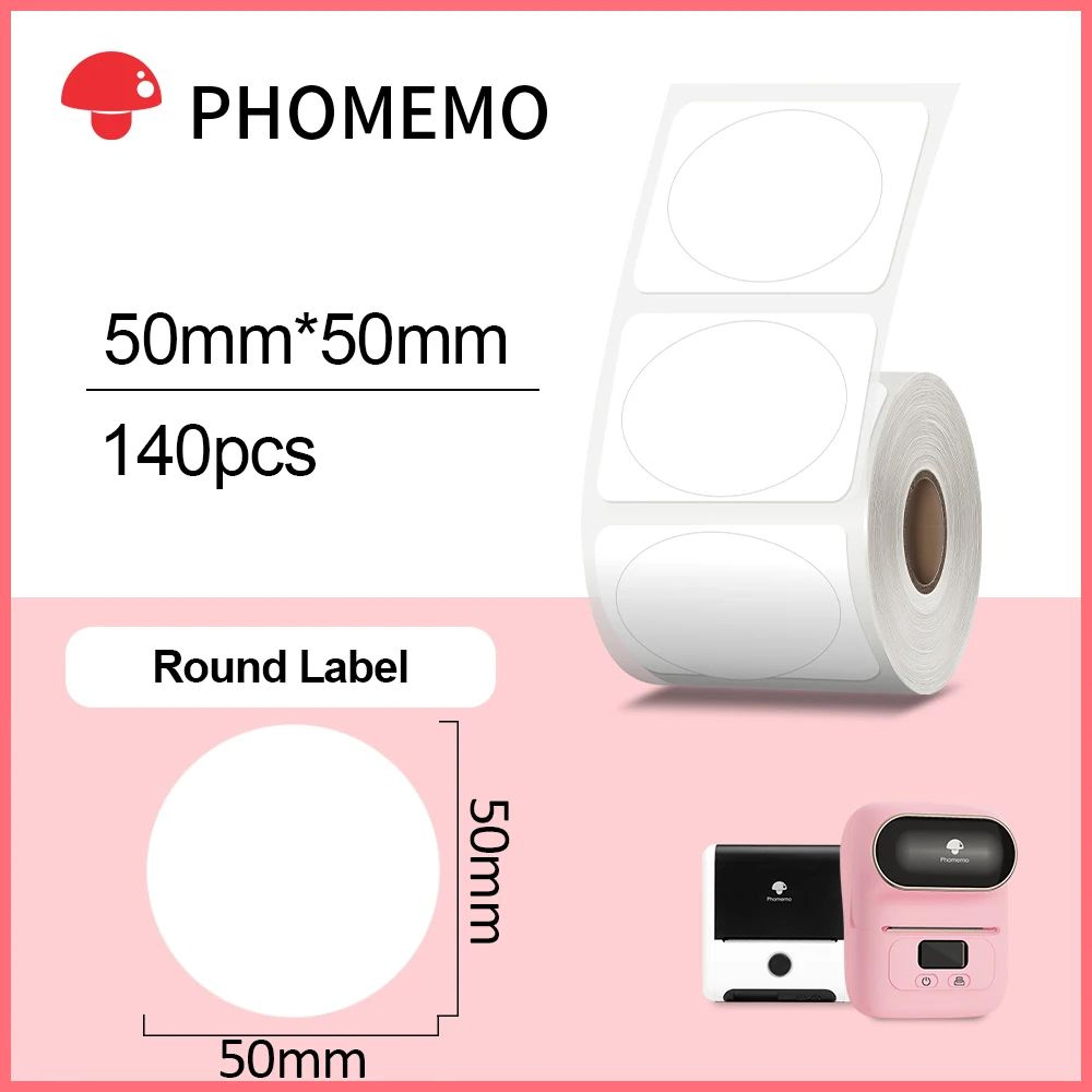 waterproof white round thermal label stickers