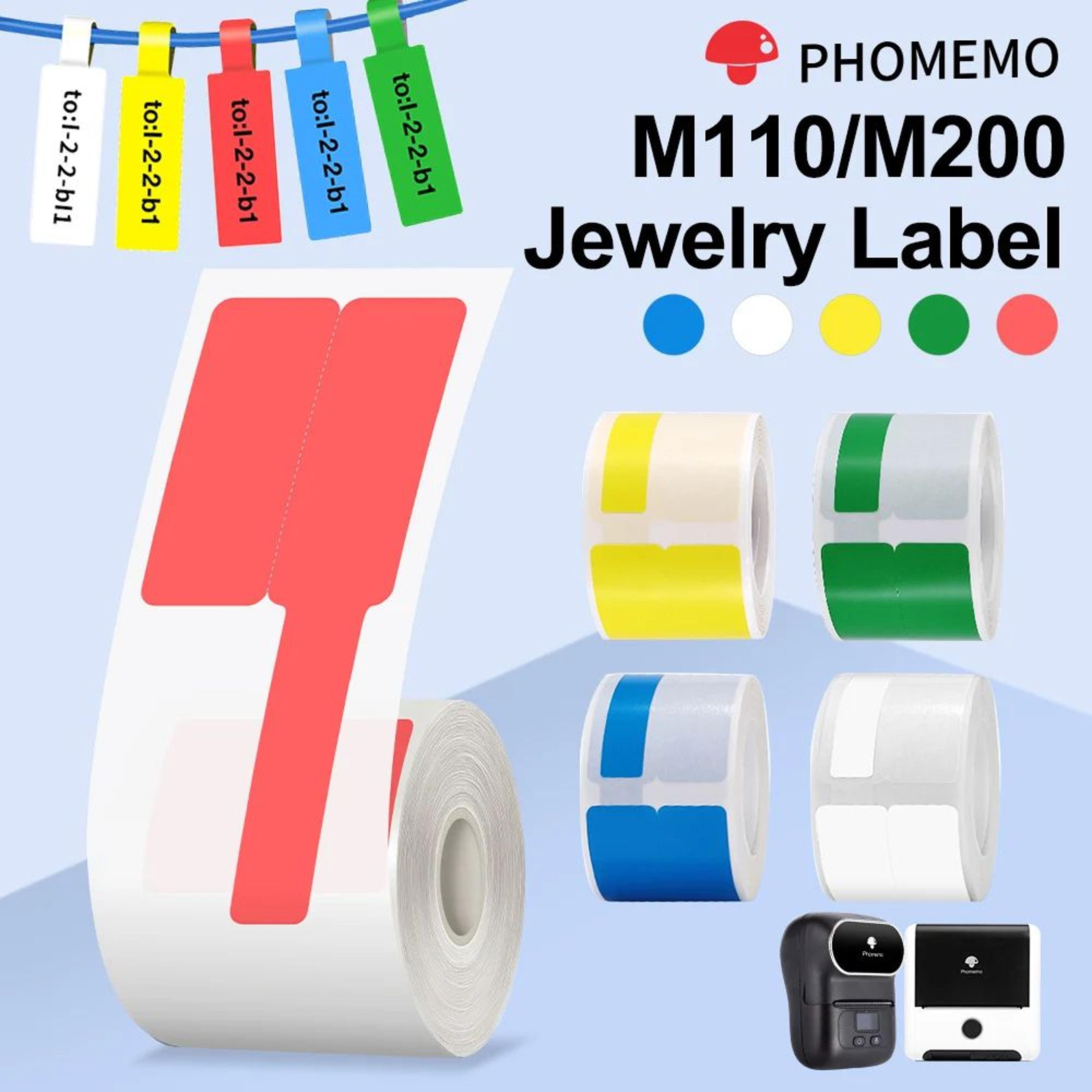 multi-purpose self-adhesive thermal jewelry labels