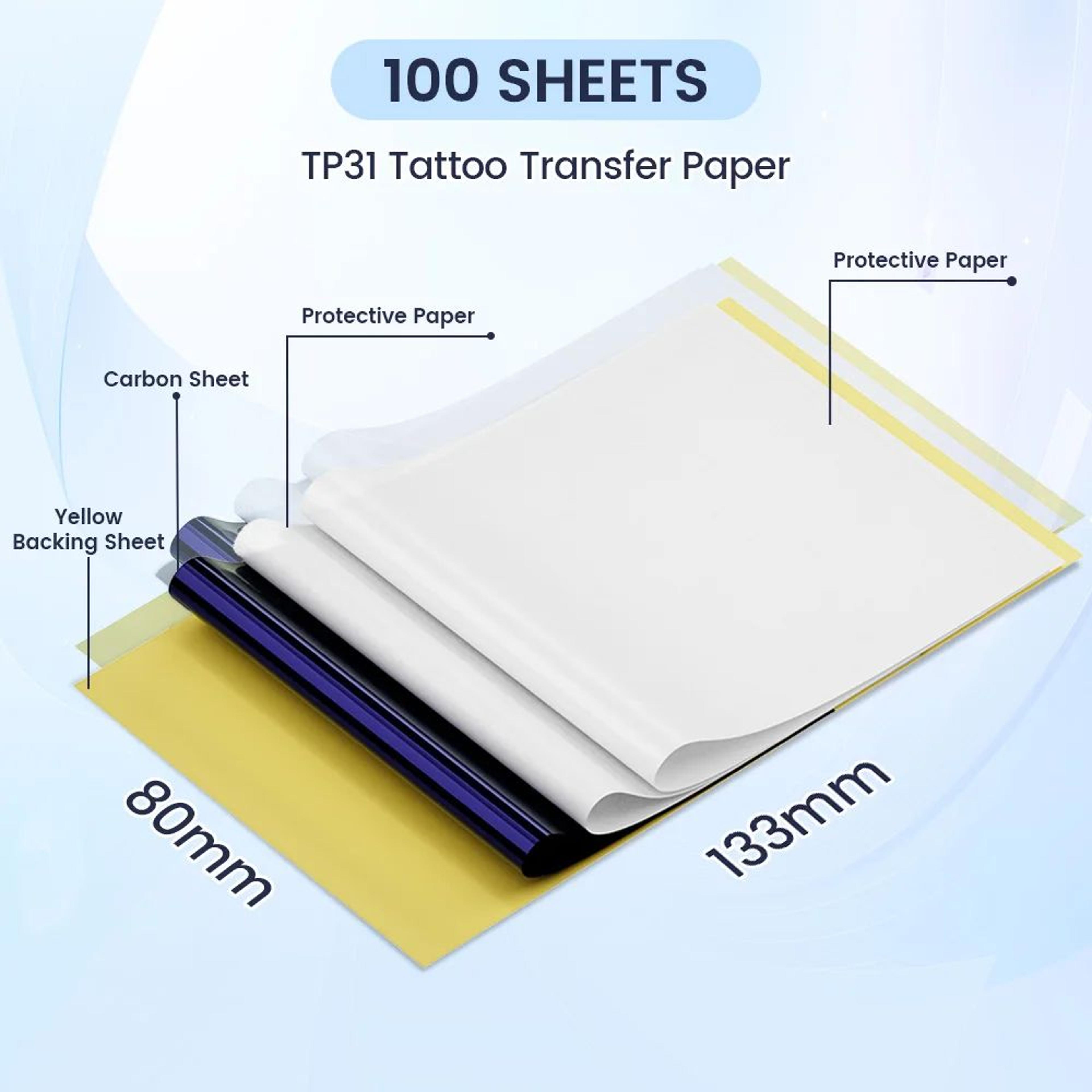 100 Sheets Thermal Tattoo Stencil Transfer Paper 1