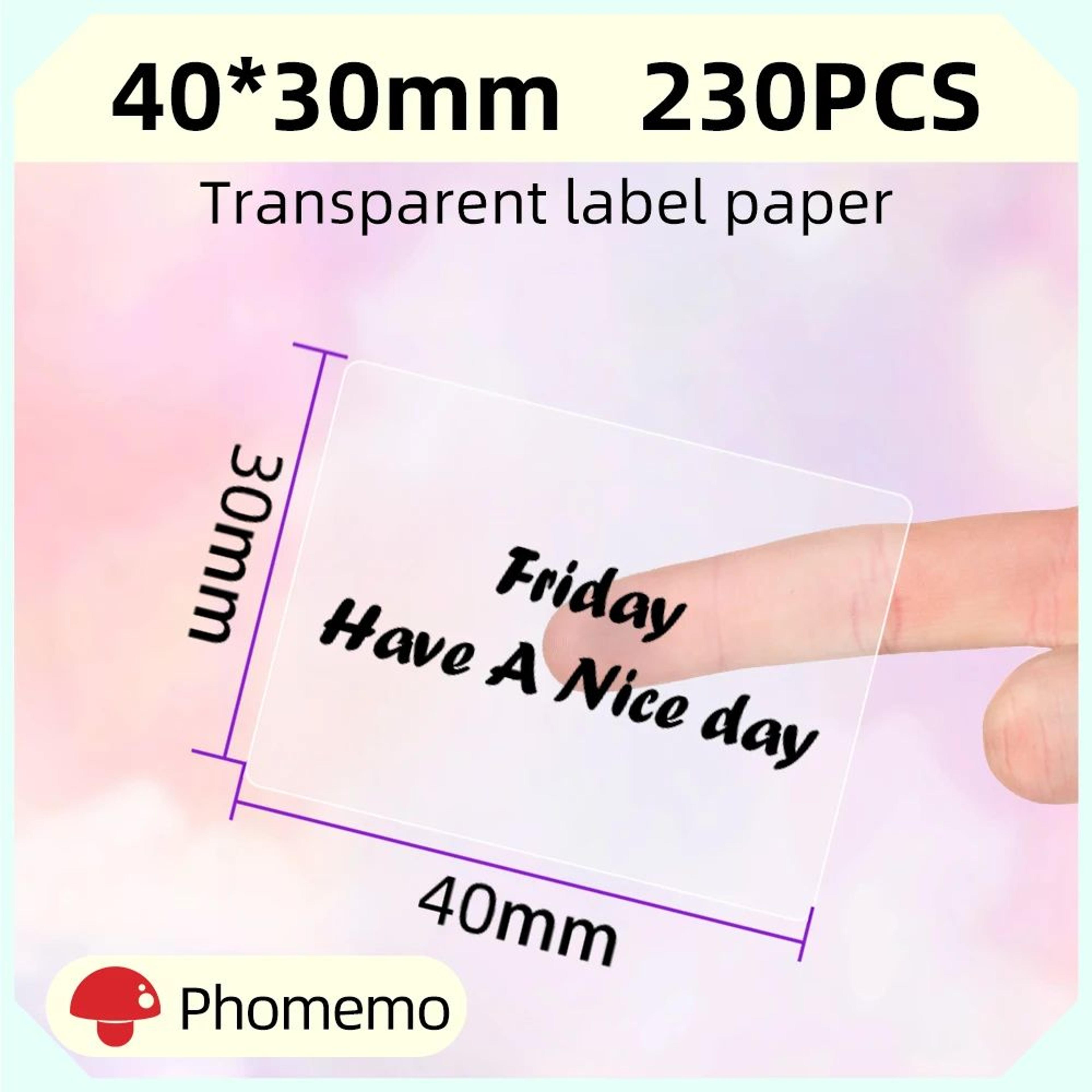 Clear Transparent SelfAdhesive Thermal Label Stickers 1