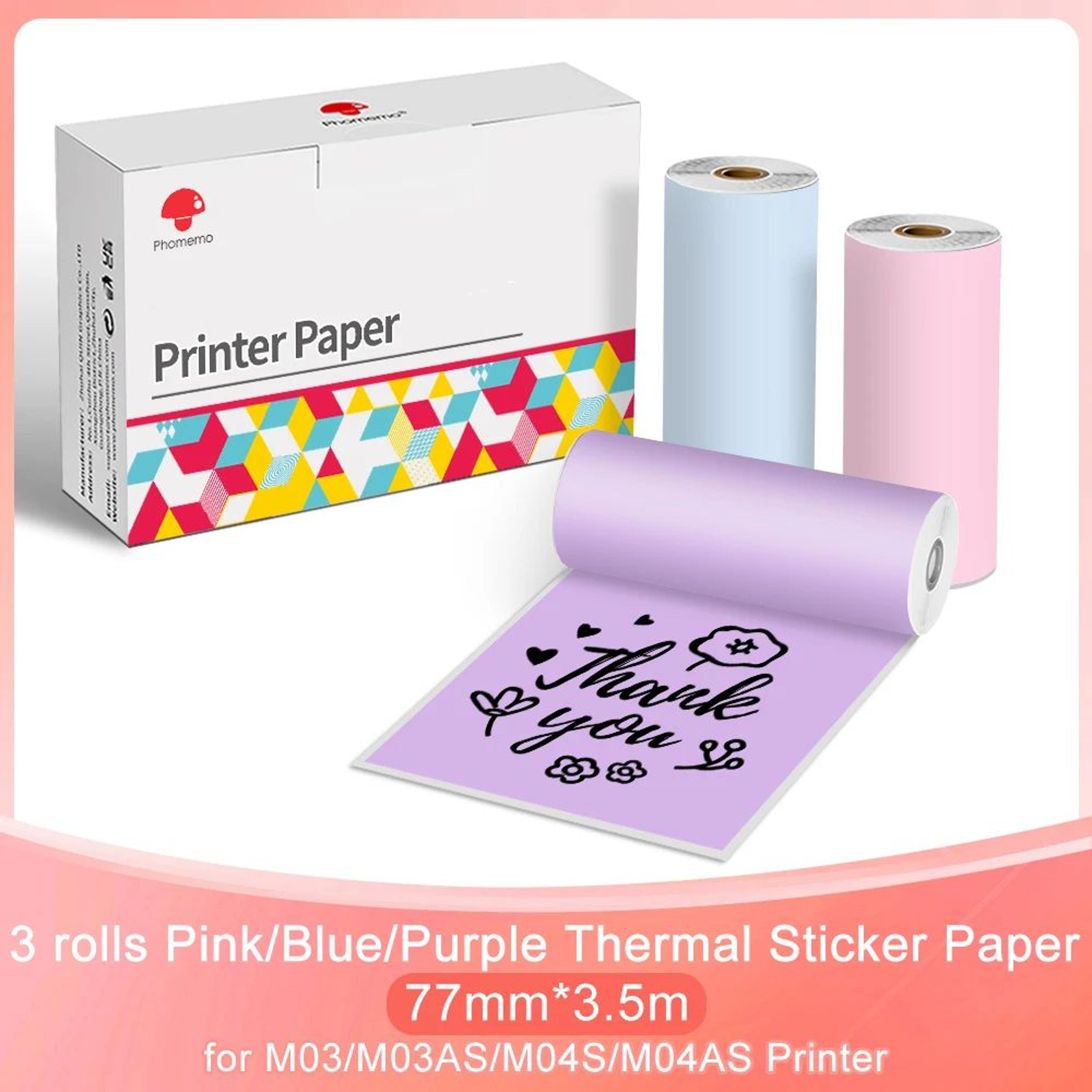 3 Rolls White SelfAdhesive Thermal Sticker Paper 6