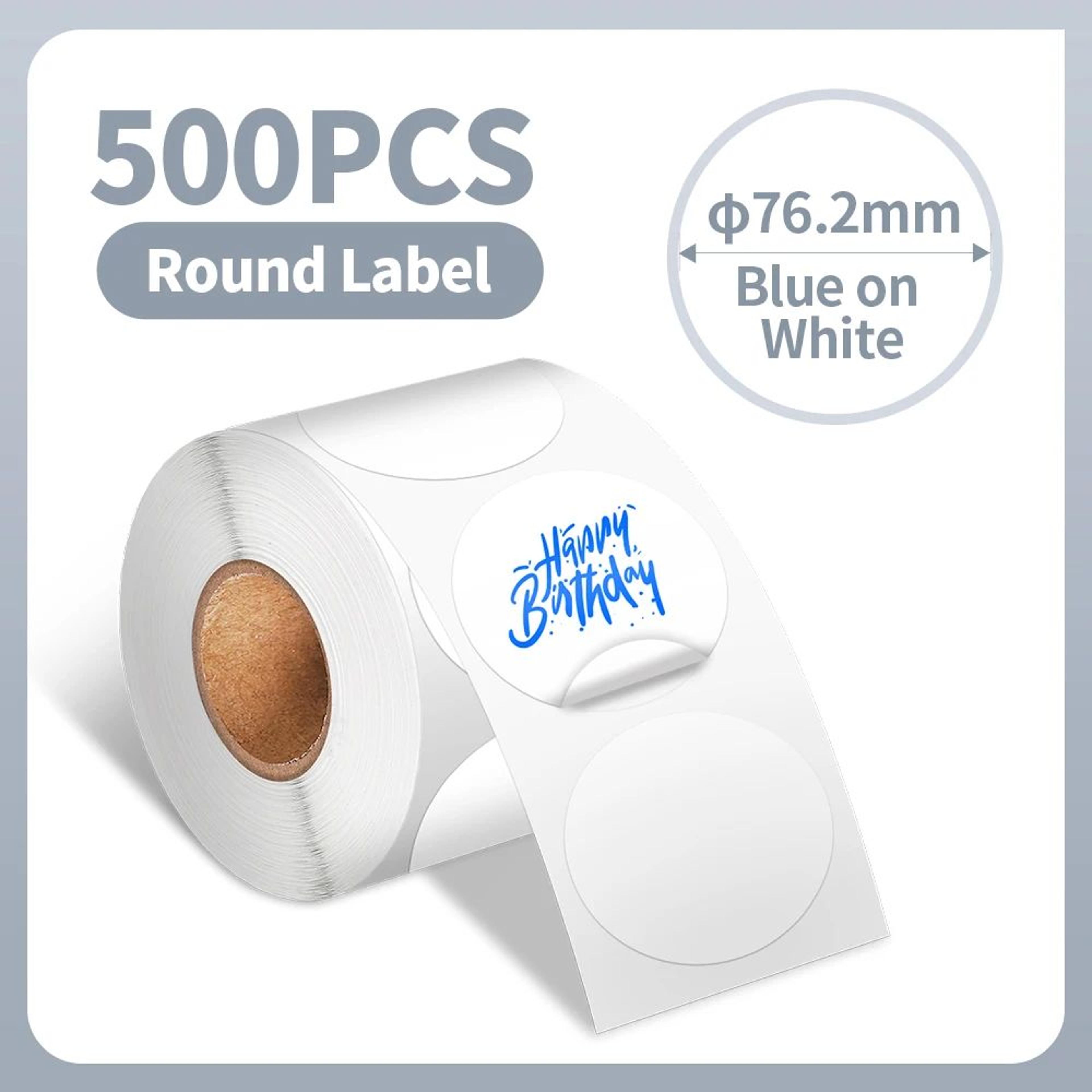 Colorful Round And Square Thermal Shipping Label Stickers 11