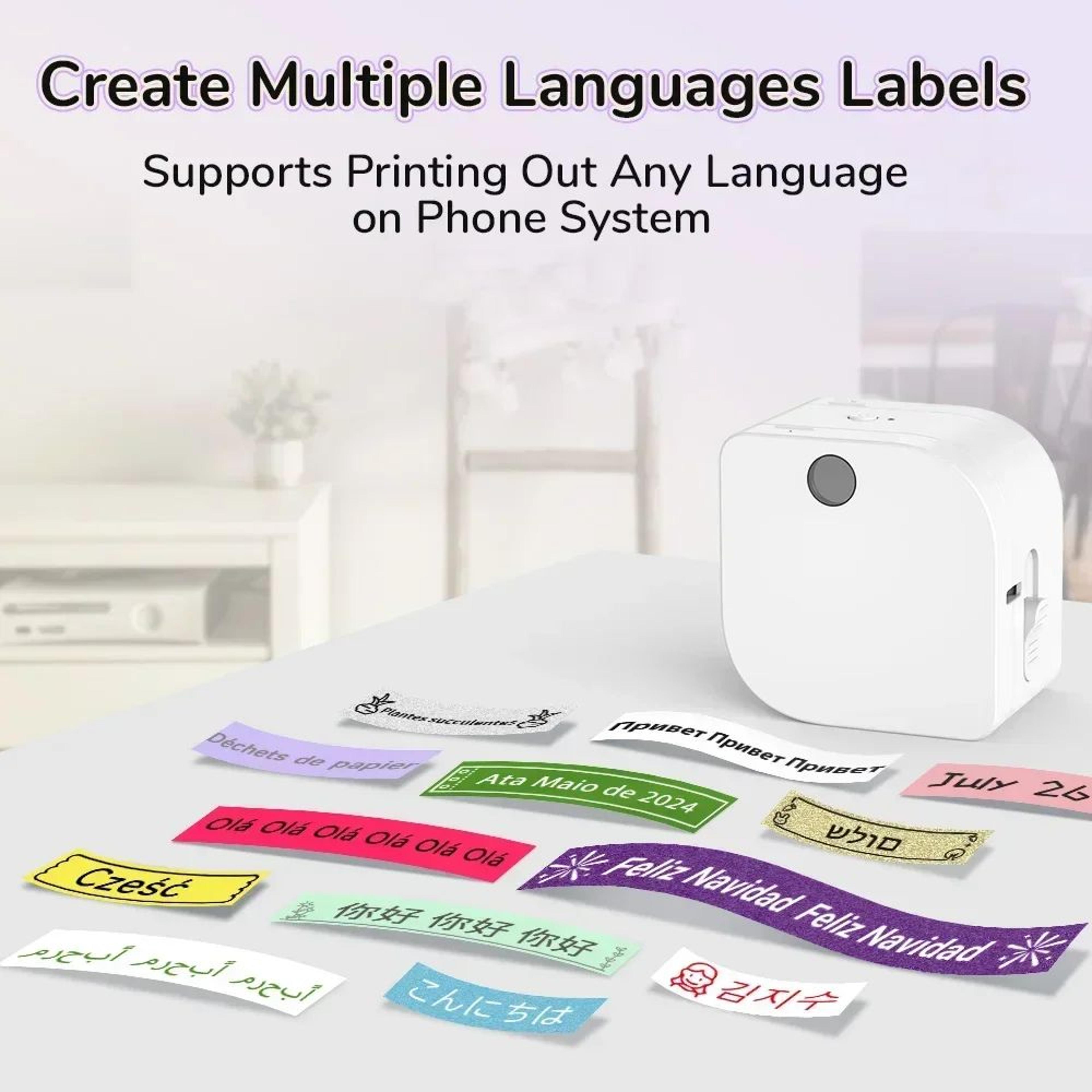 Portable Bluetooth Rechargeable Thermal Label Maker 3