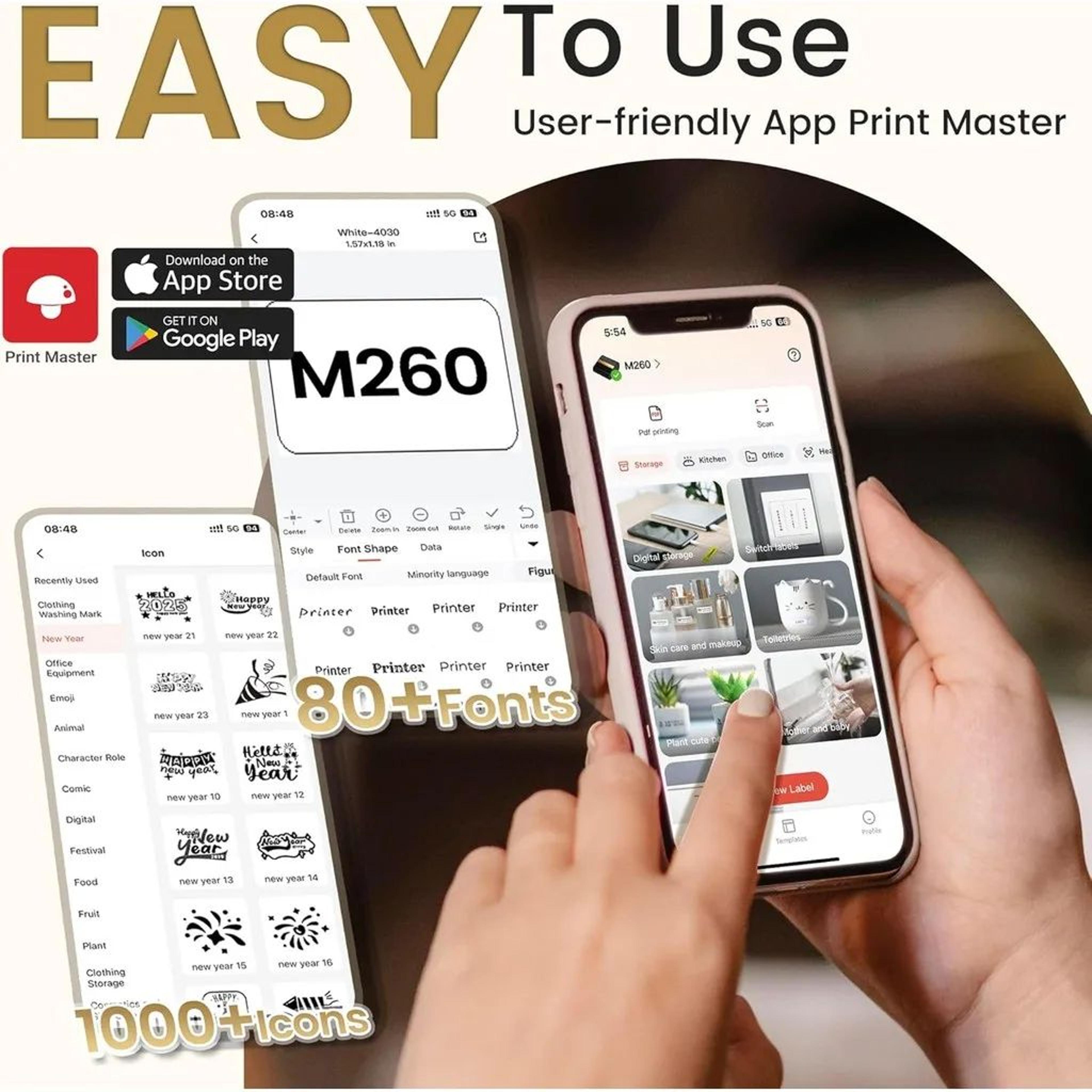 Wide Format Wireless Thermal Label Maker 2