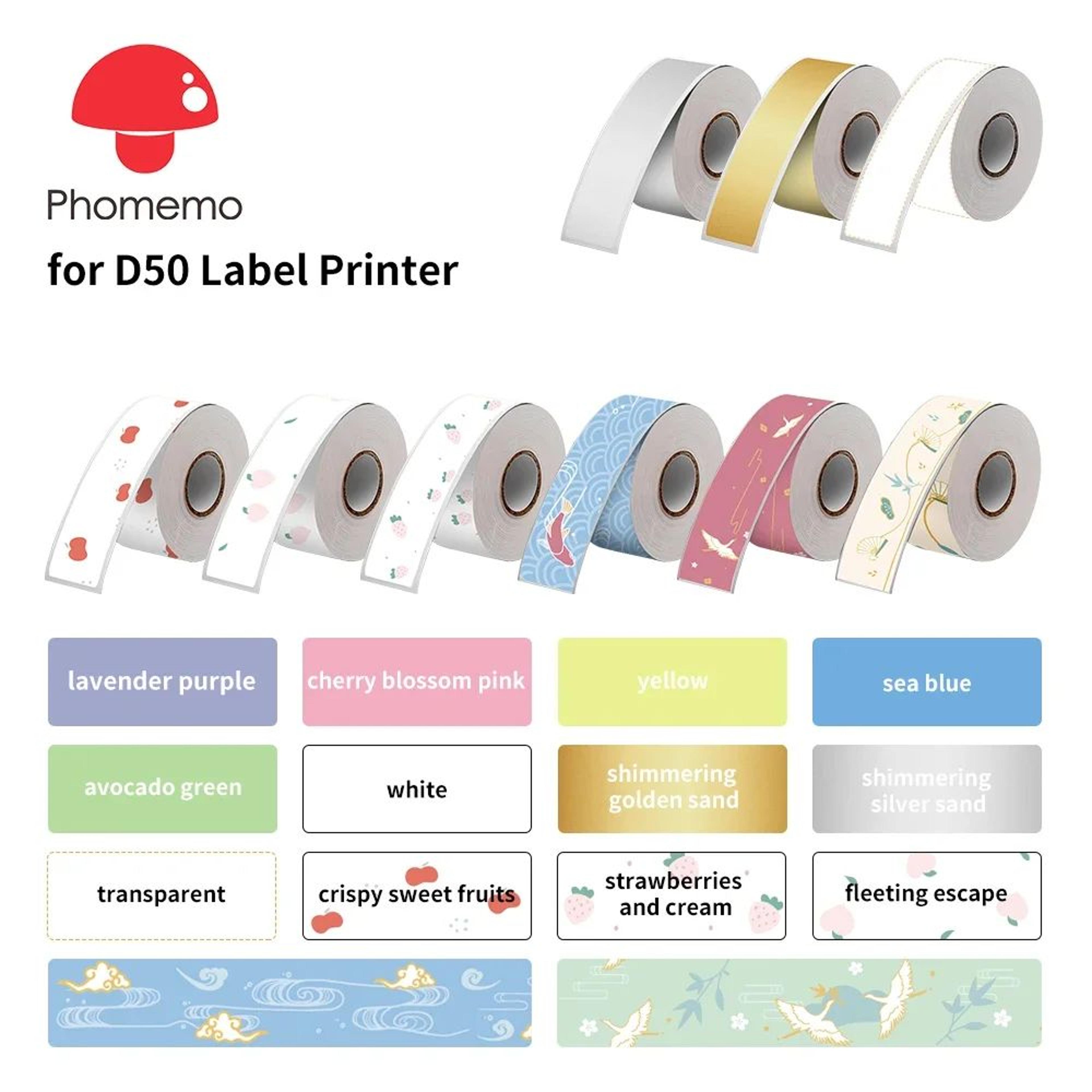 3 rolls waterproof self-adhesive thermal label stickers