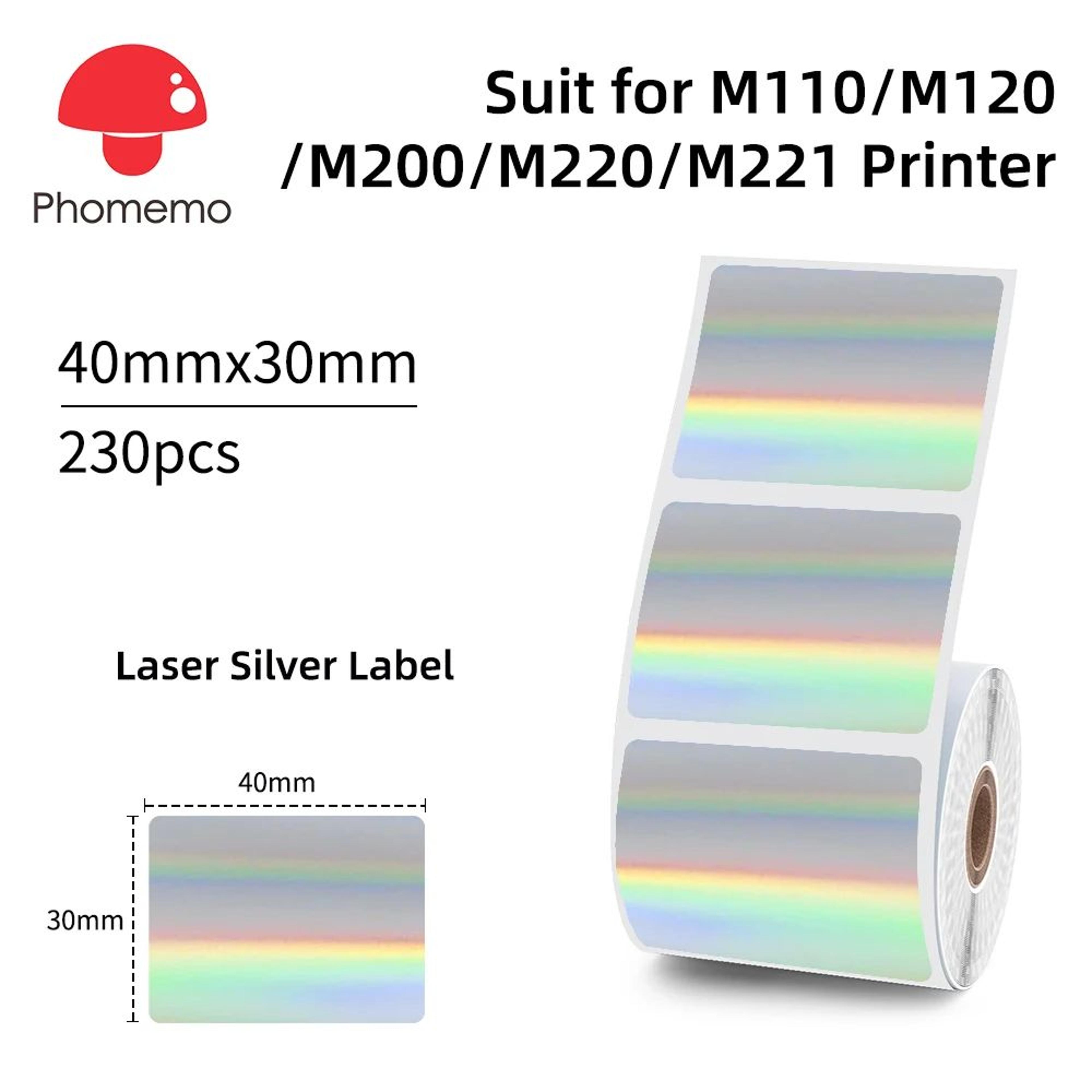 Clear Transparent Thermal Label Sticker Roll 6