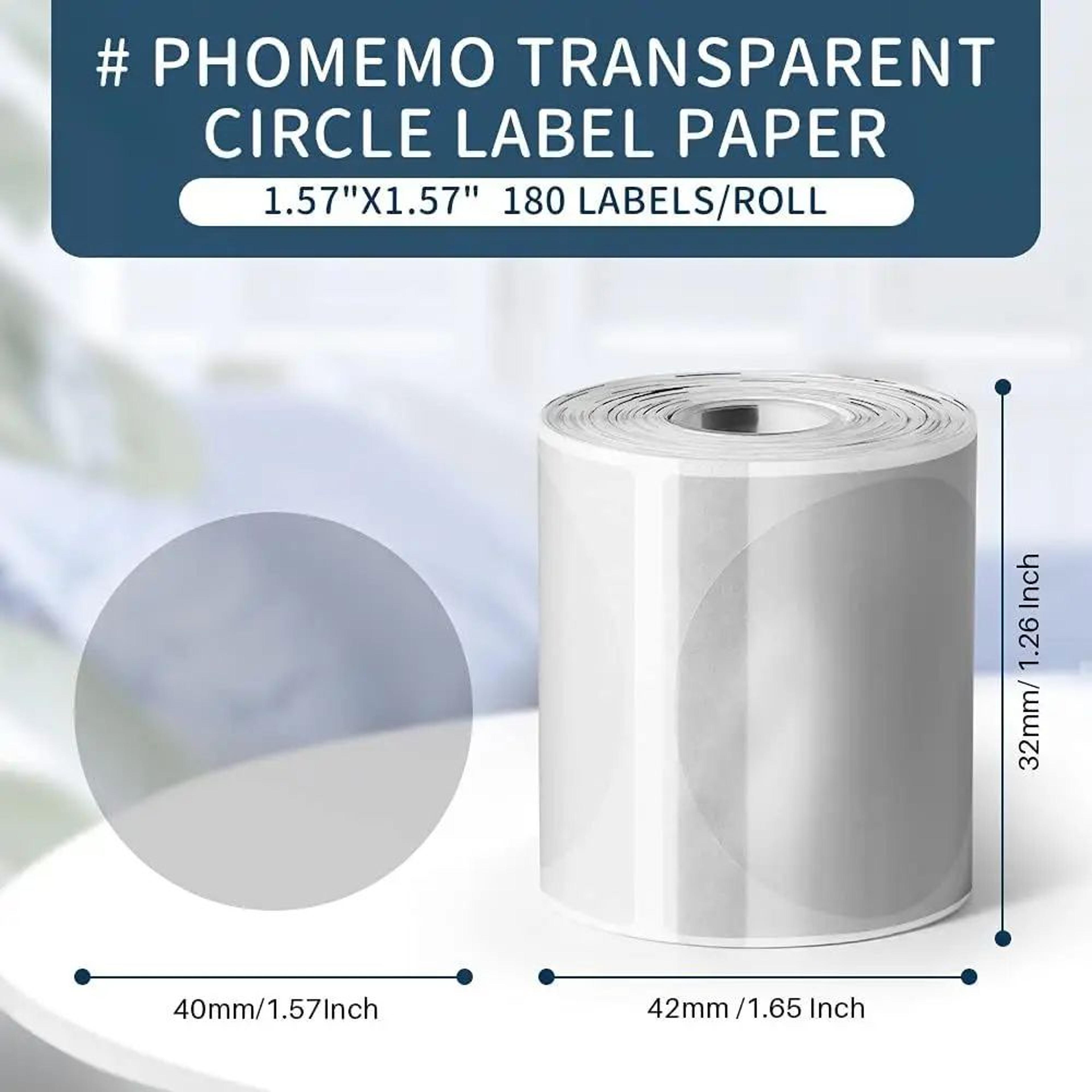 Clear Transparent Thermal Label Sticker Roll 2