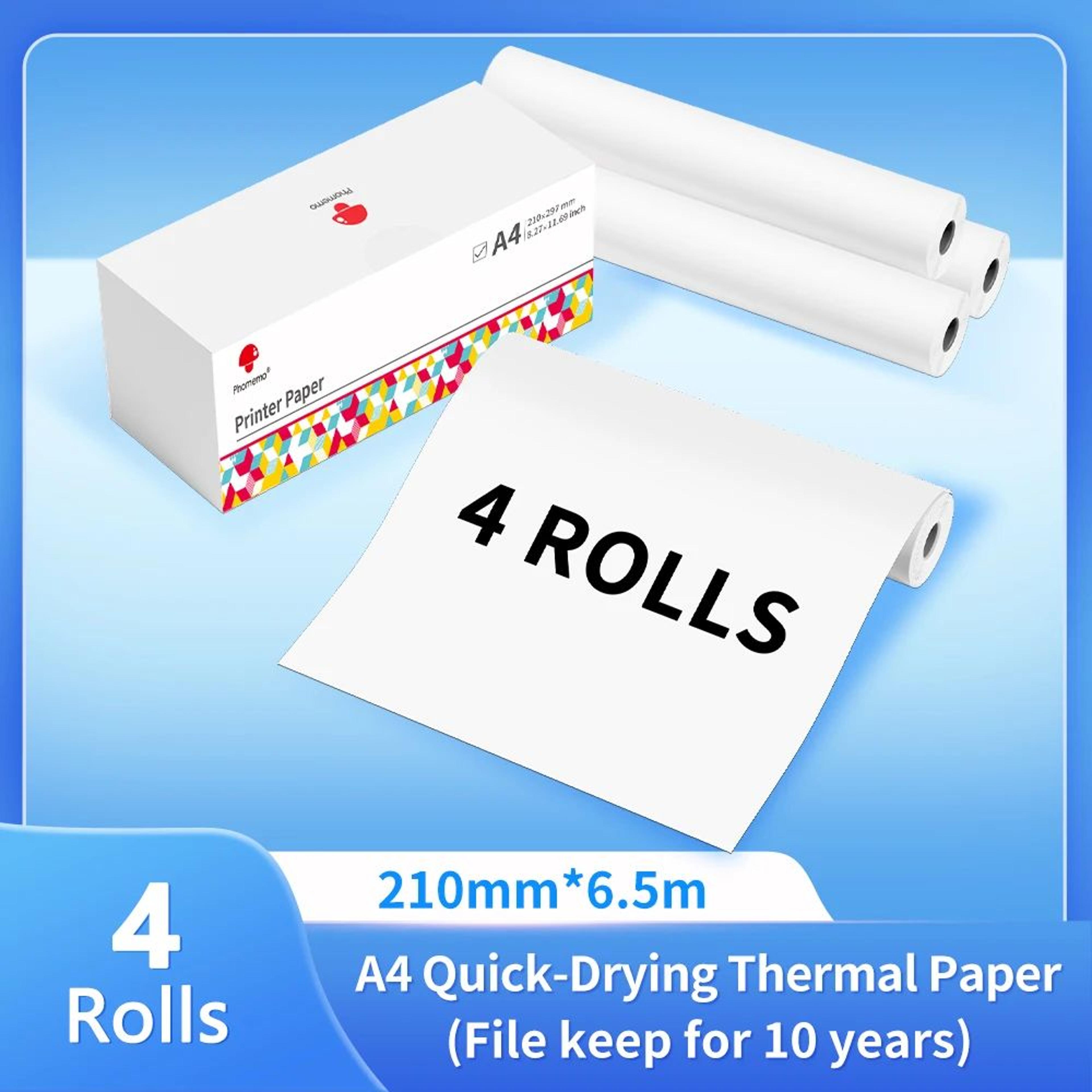 100 Sheets A4 Folded Thermal Printing Paper 12