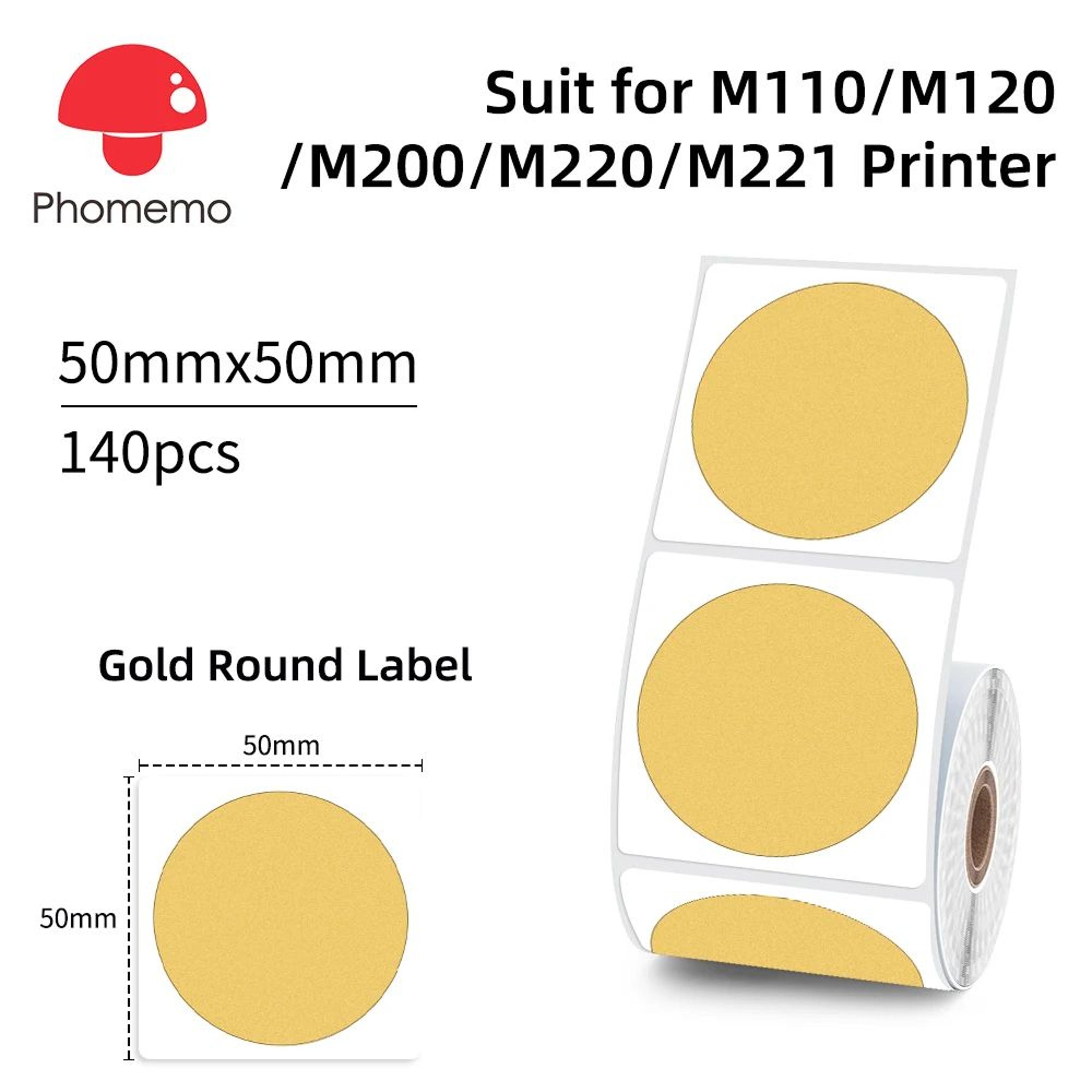 Gold Transparent Waterproof Thermal Label Stickers 7