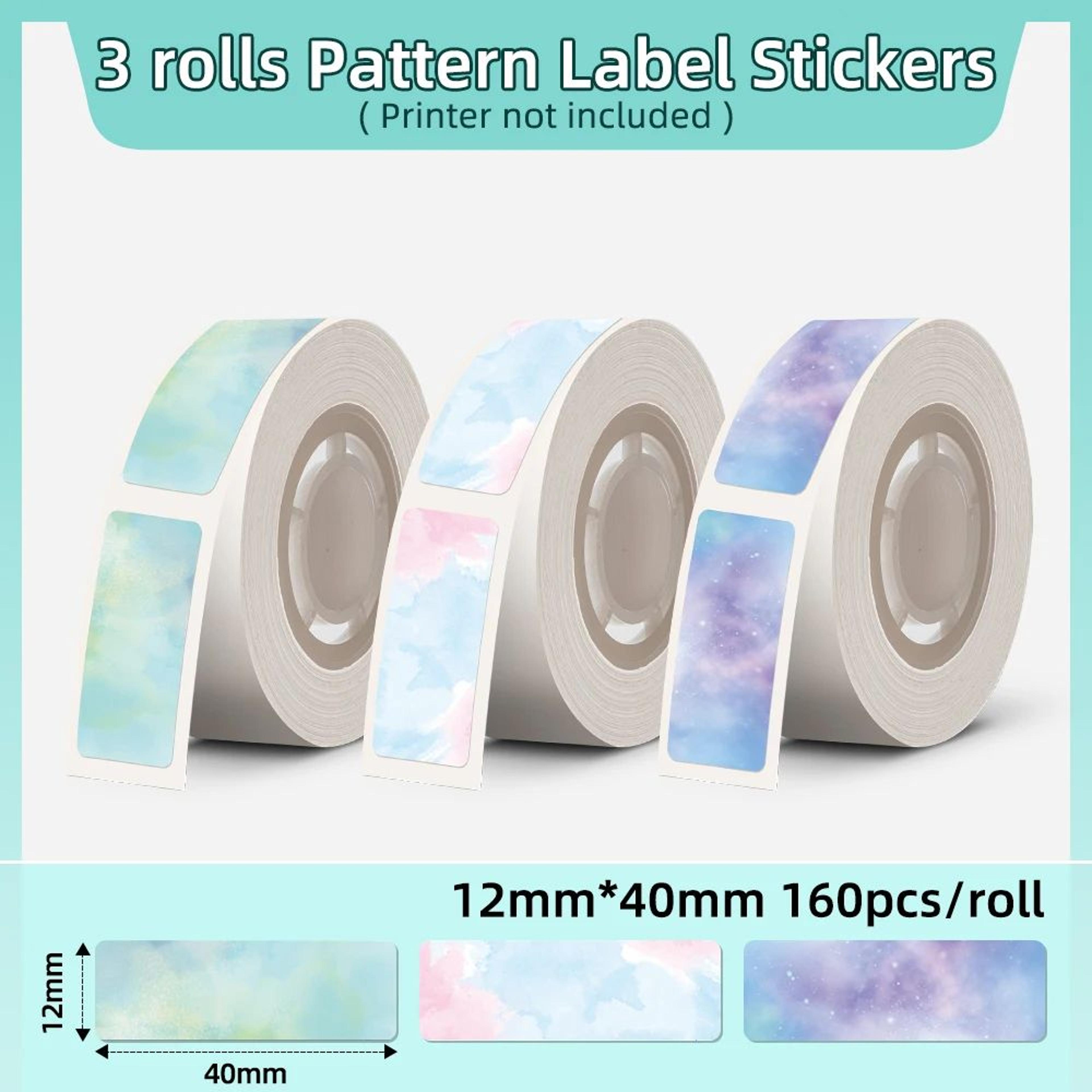 3 Rolls ScratchResistant Waterproof Thermal Label Tape 20