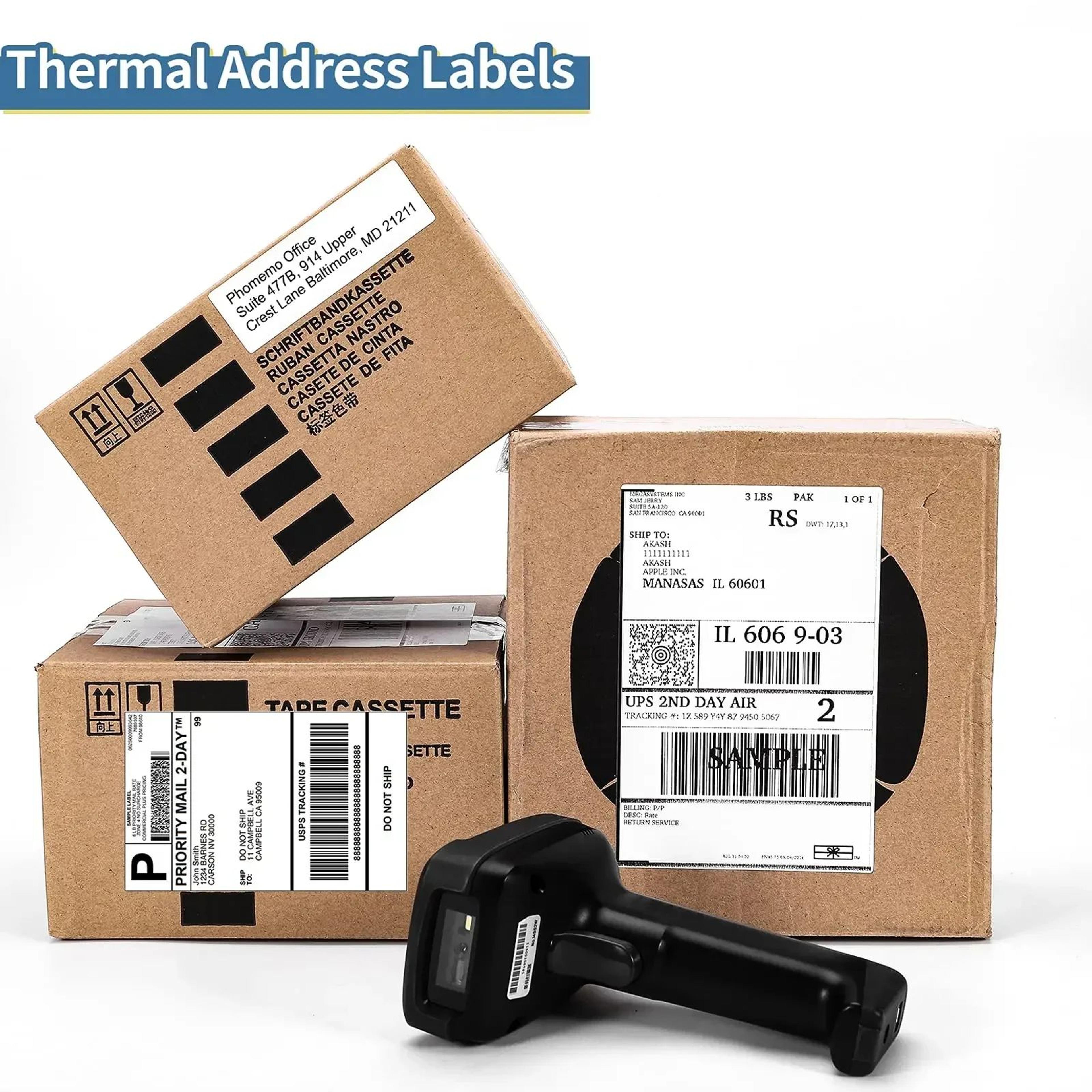 4 X 6 Inch Fanfold Thermal Shipping Labels 2
