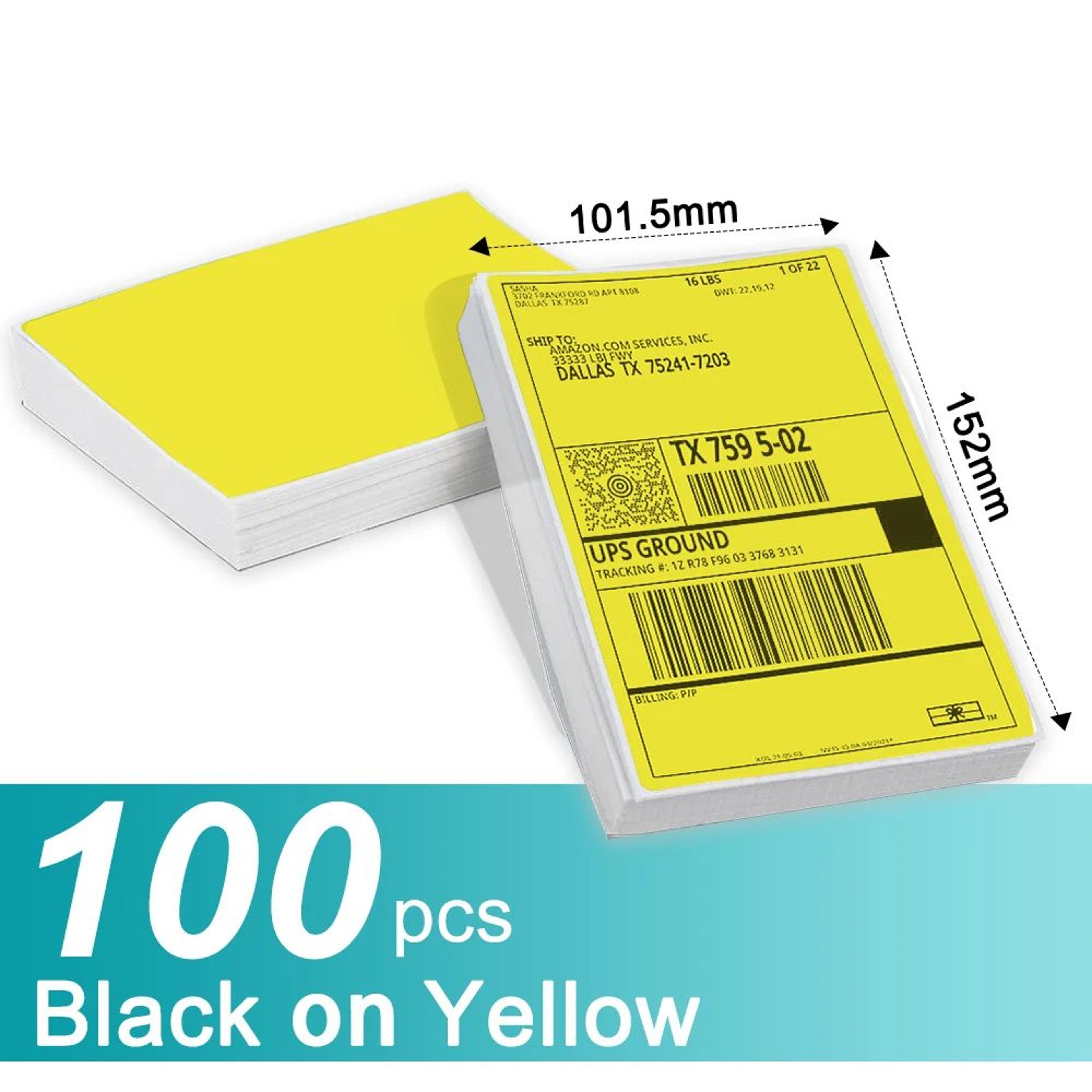 4 X 6 Inch Fanfold Thermal Shipping Labels 10