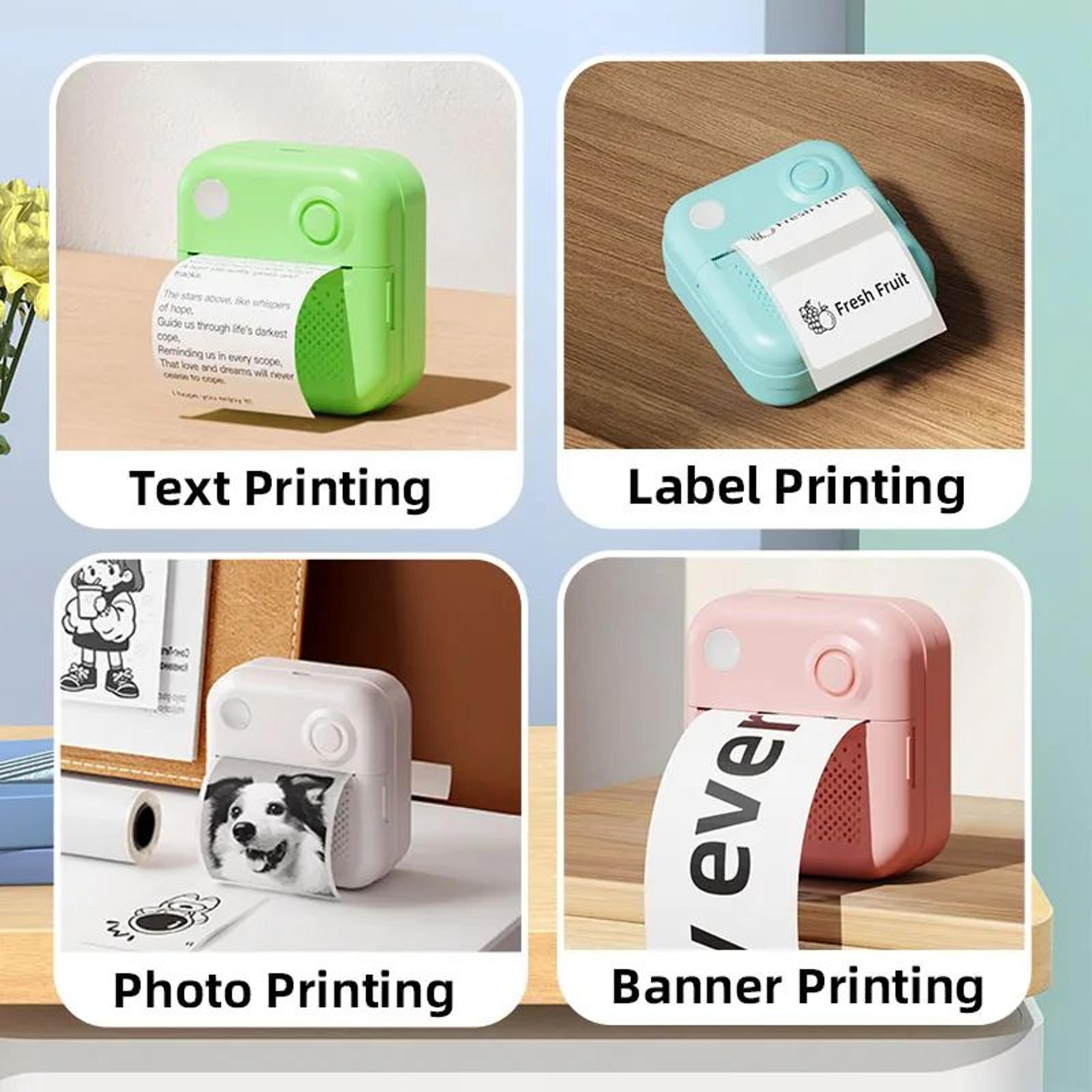 Mini Thermal Photo Printer Paper And Sticker Rolls 5