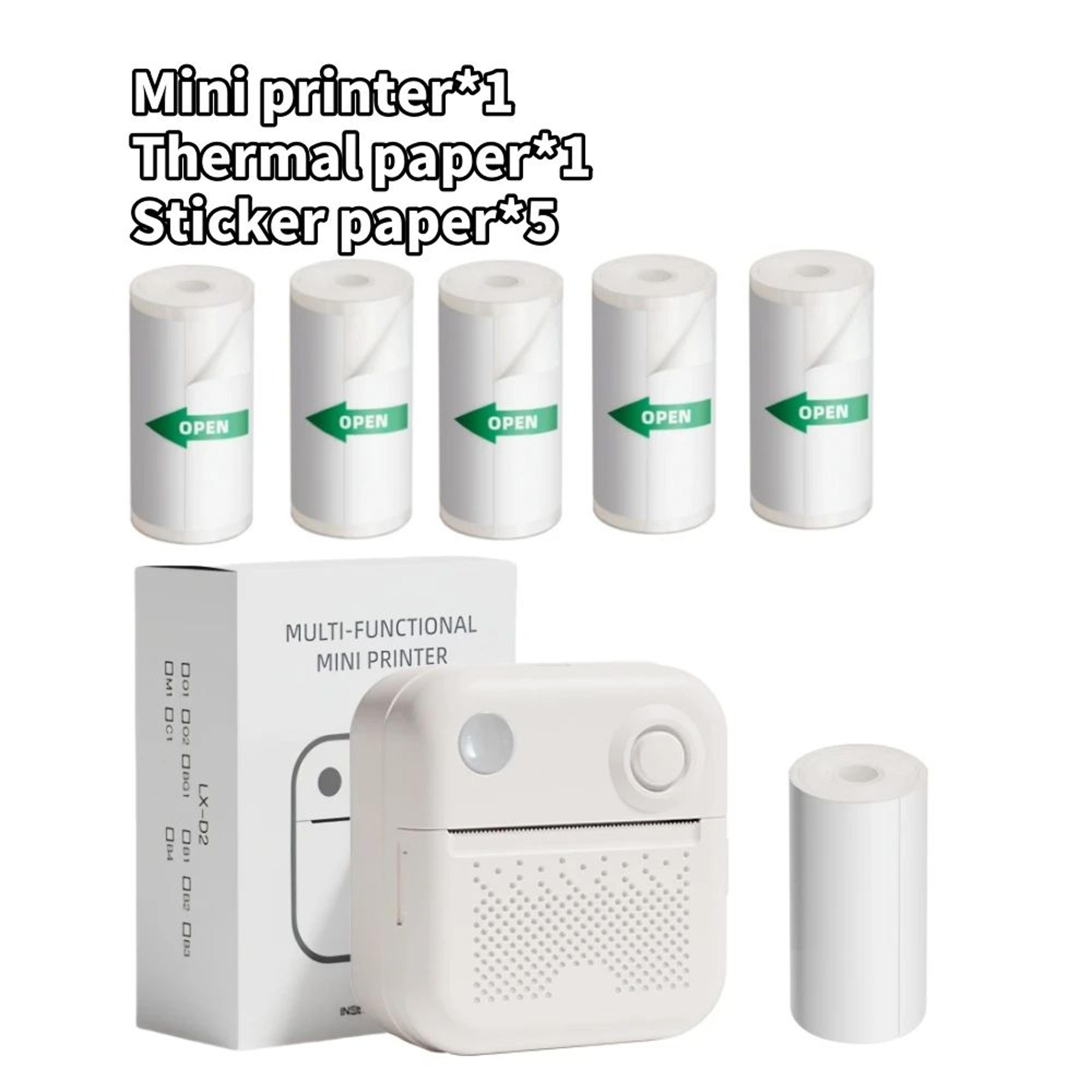 Mini Thermal Photo Printer Paper And Sticker Rolls 21