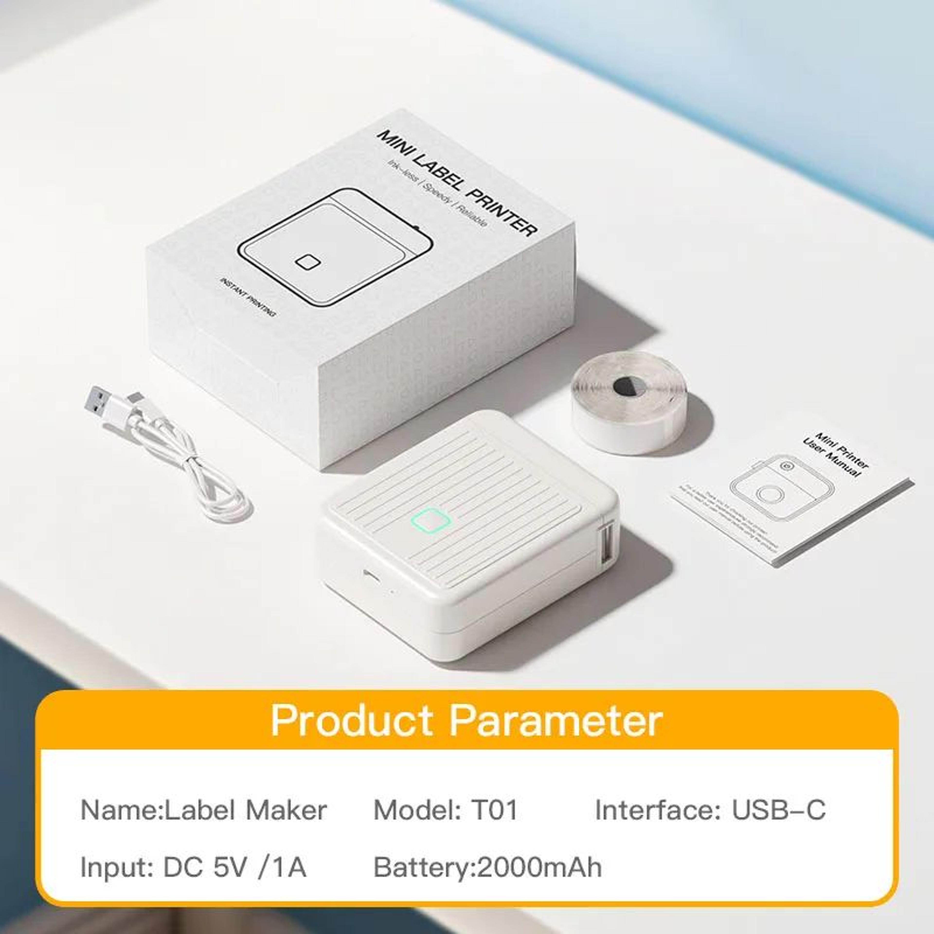 Portable Bluetooth Thermal Barcode And Sticker Label Printer 4