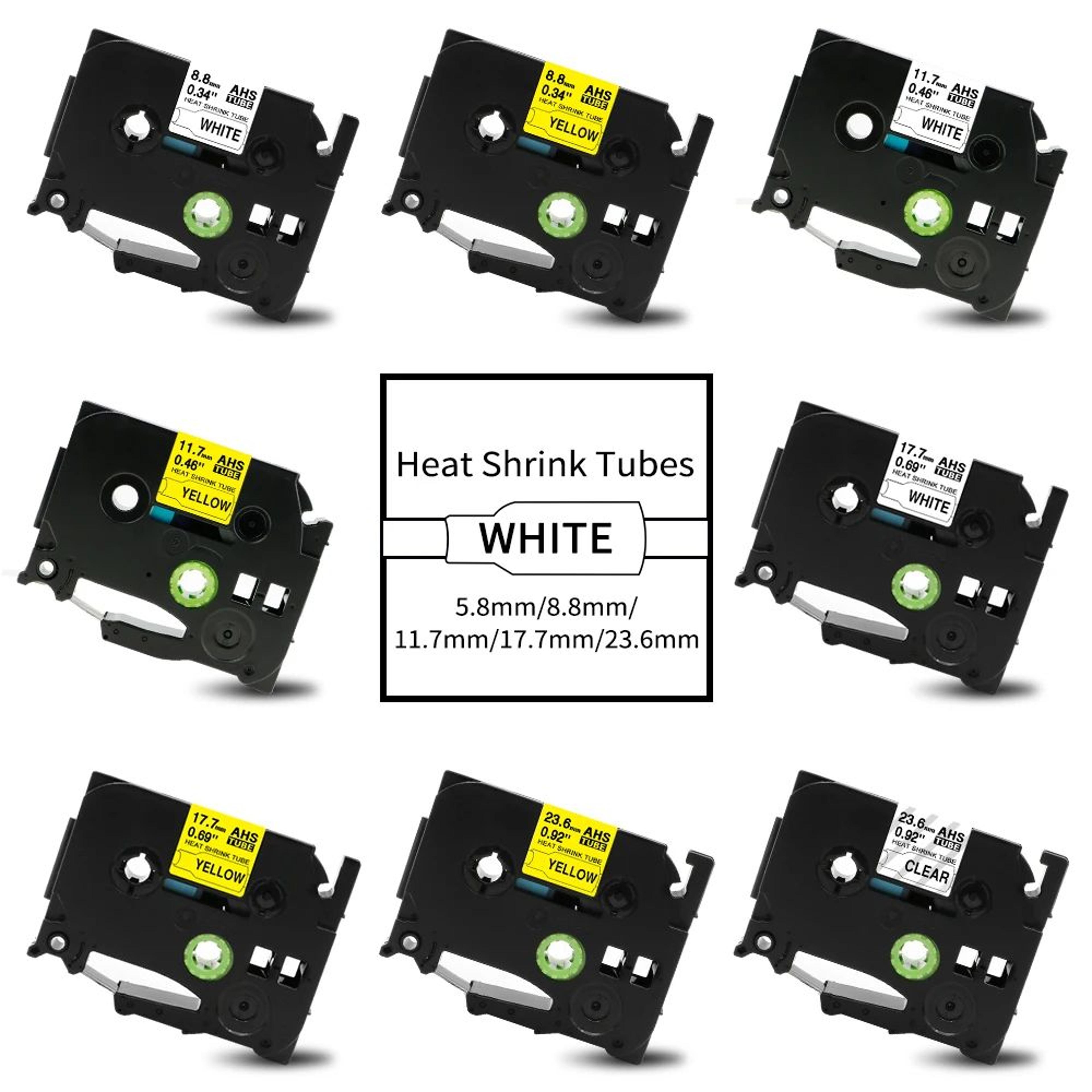 printable heat shrink label tape for wire and cable identification