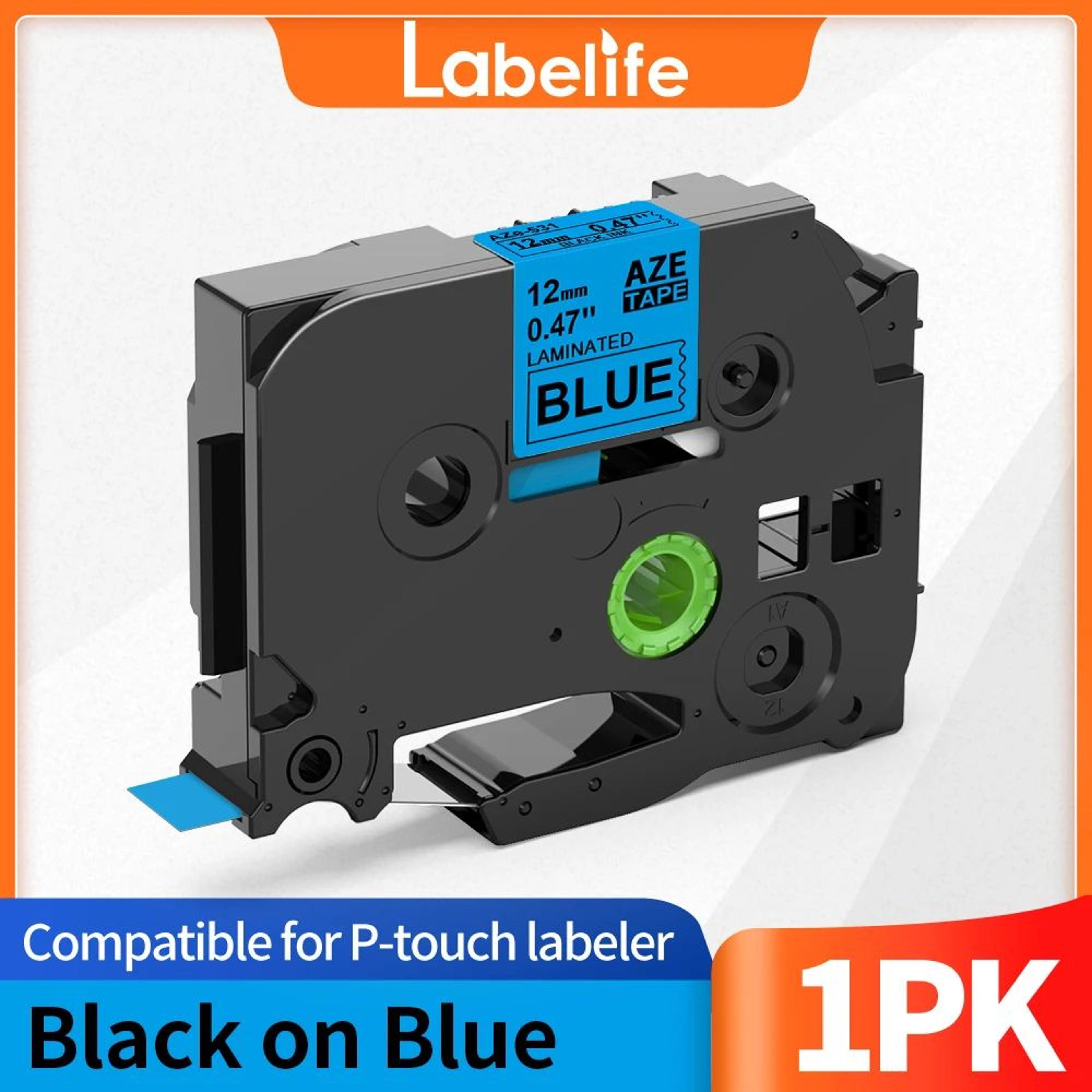 White Laminated Label Maker Tape Refill 6