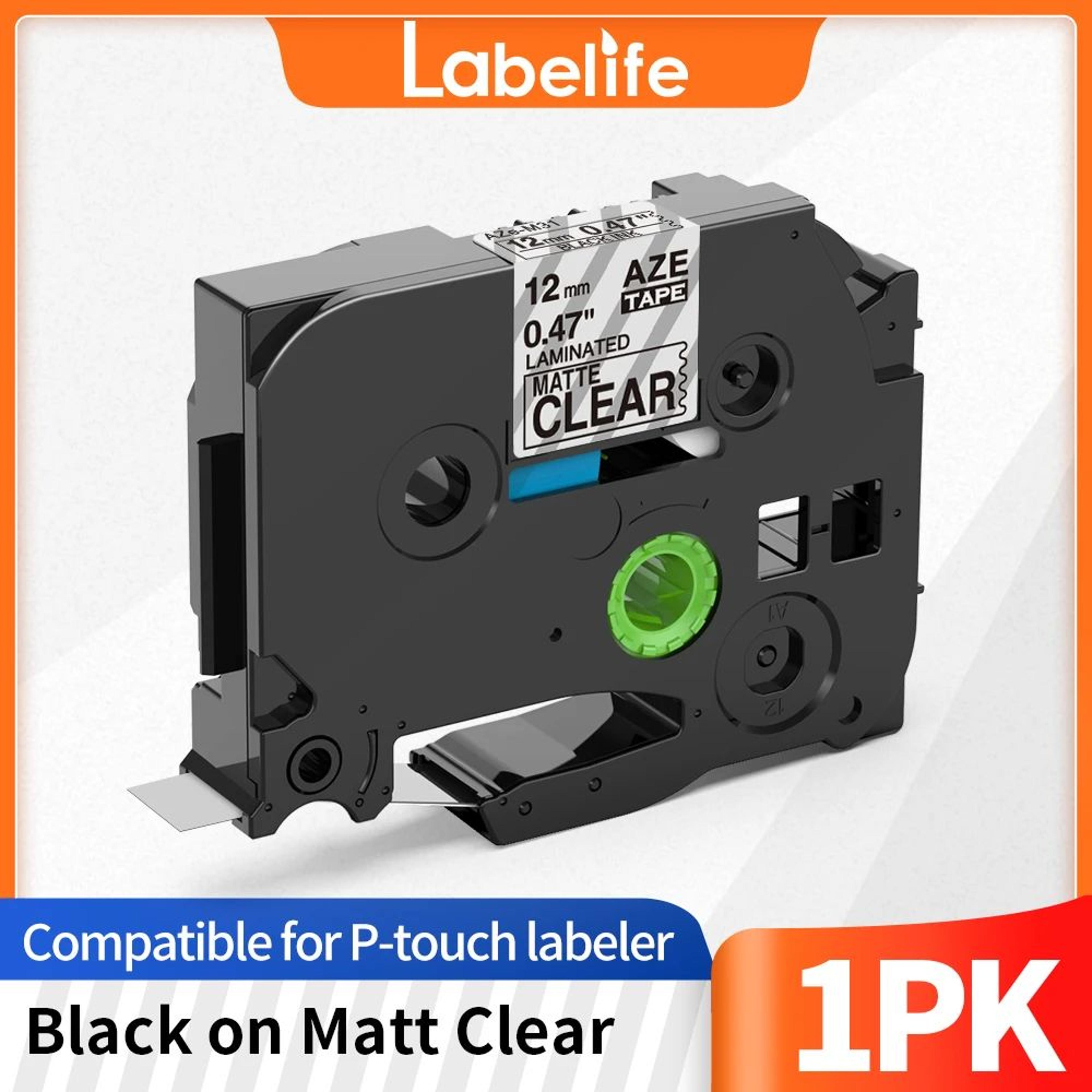 White Laminated Label Maker Tape Refill 14