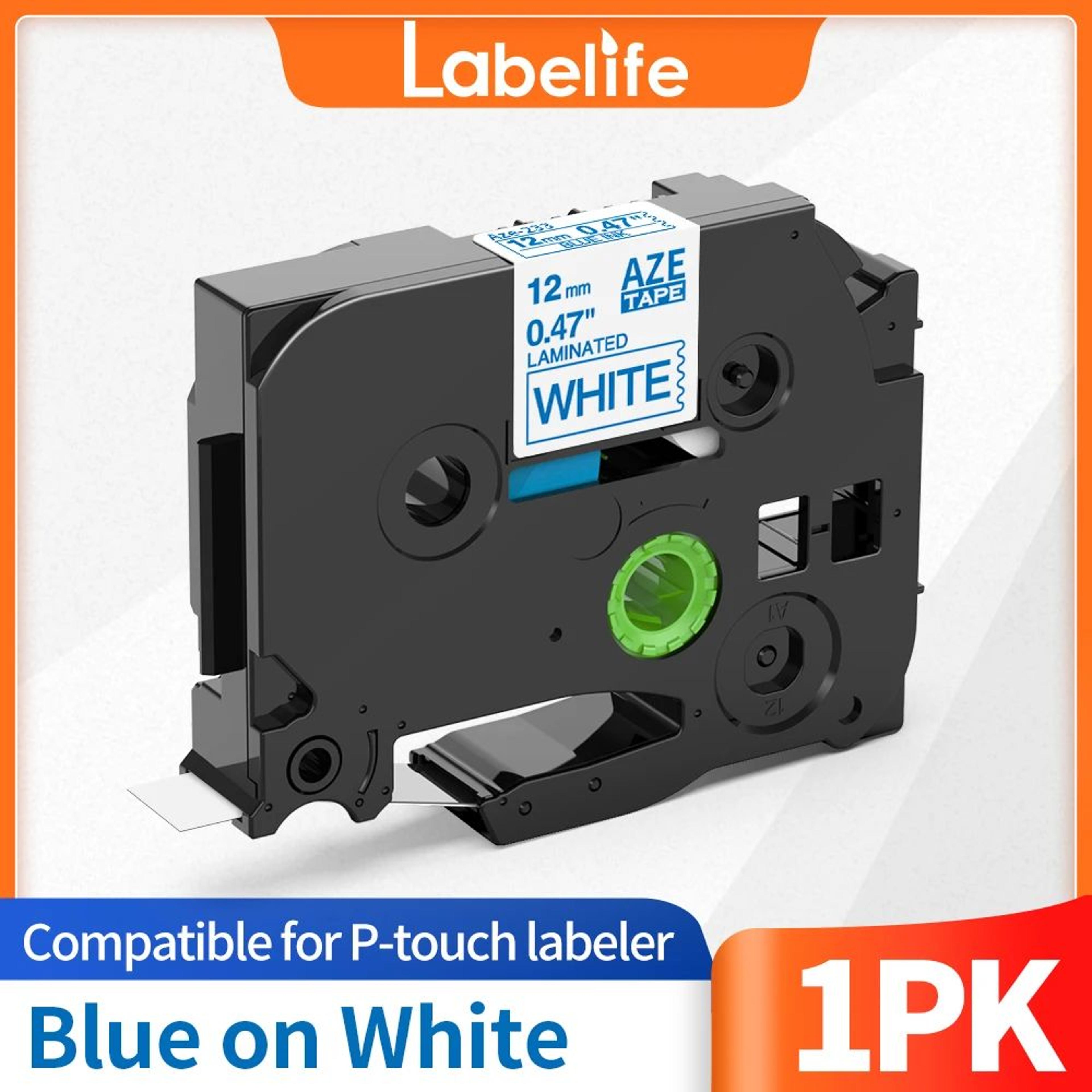 White Laminated Label Maker Tape Refill 19