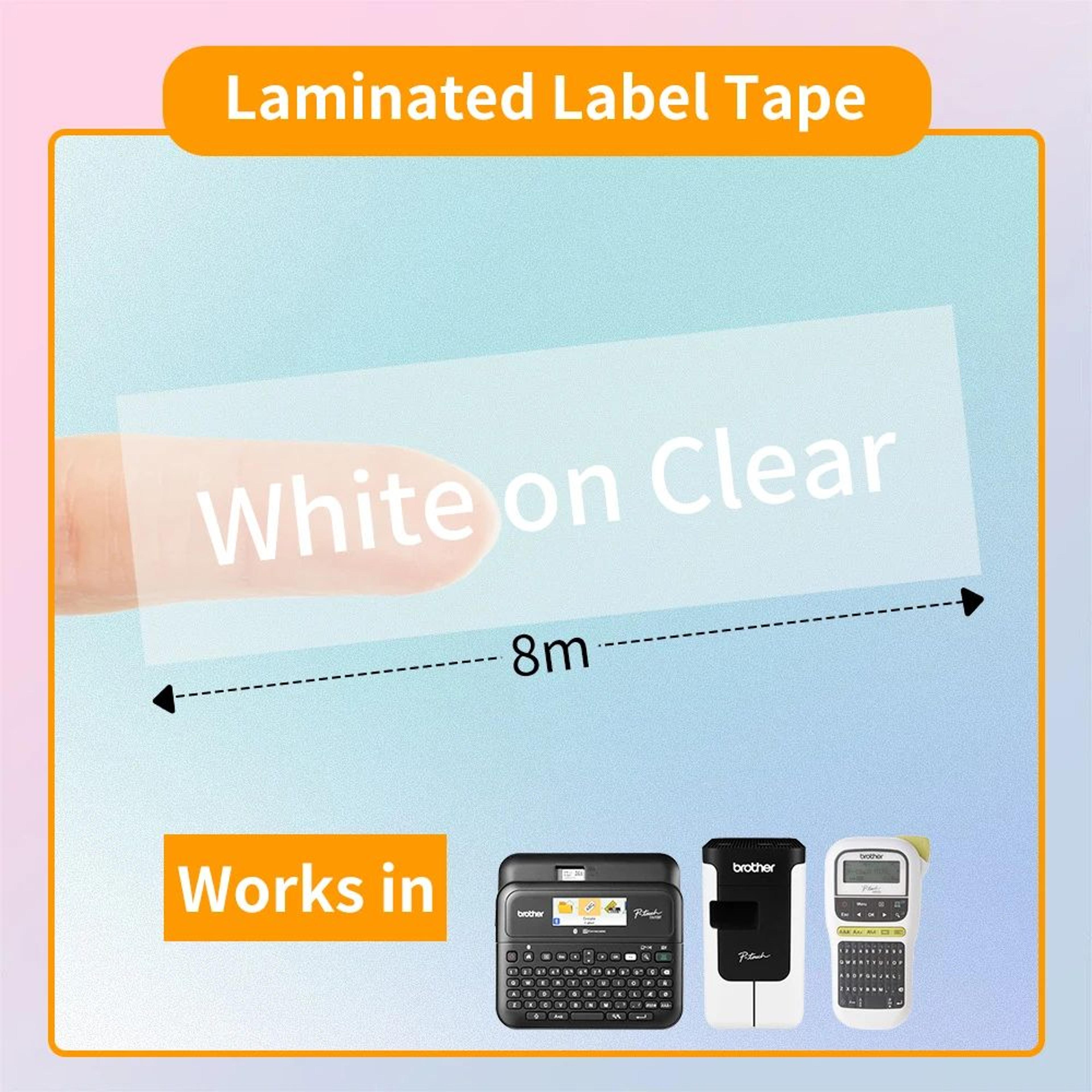 TripleSize Laminated Label Tape Replacement Cartridges 7