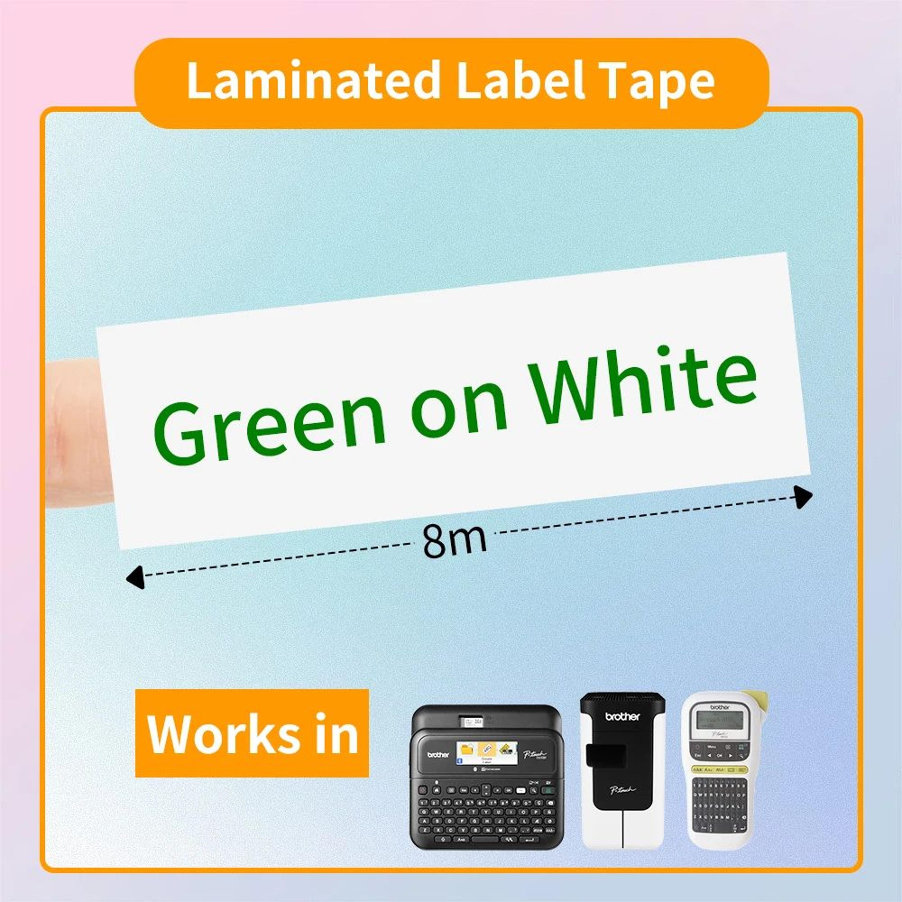 TripleSize Laminated Label Tape Replacement Cartridges 21
